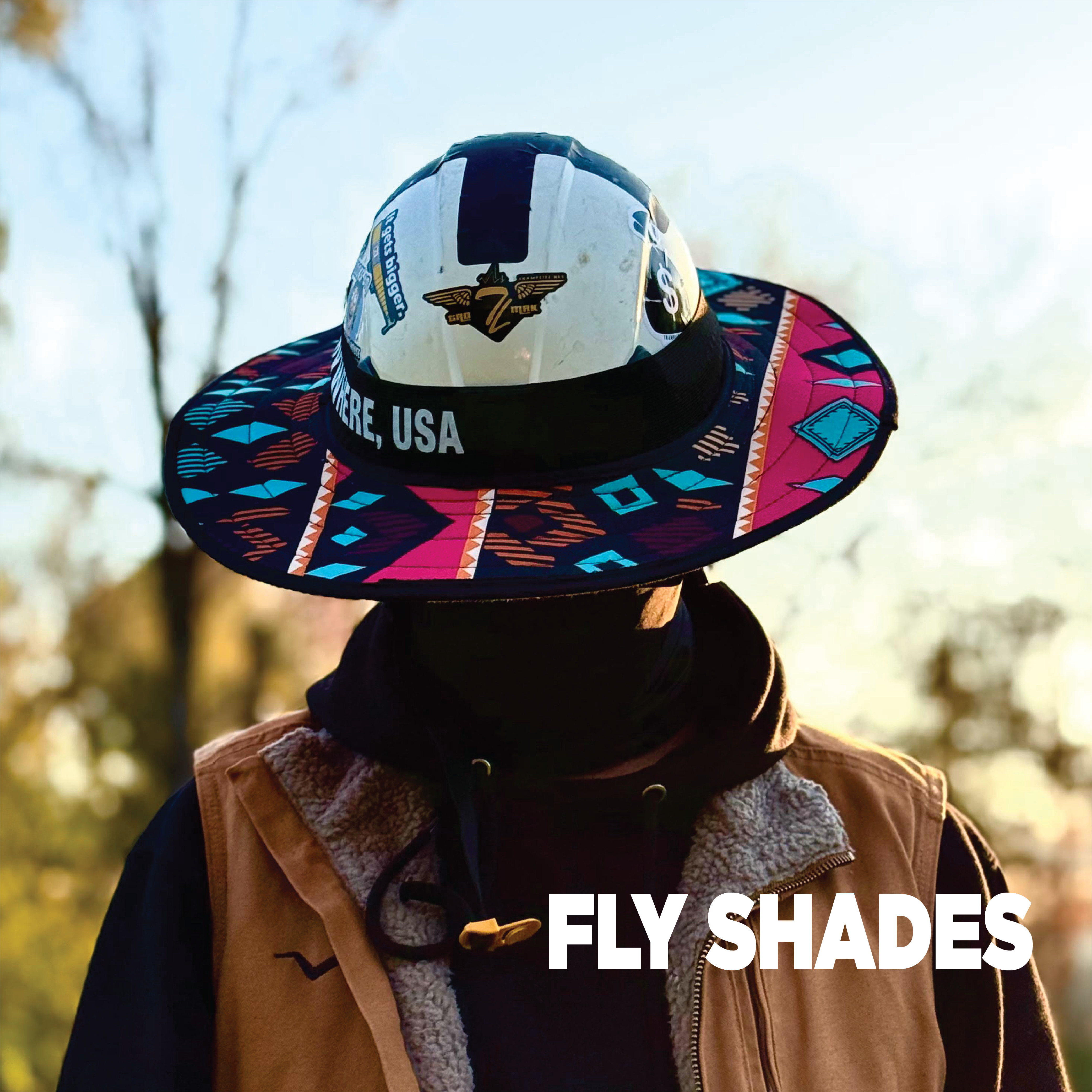 Fly Shades - All day shade for brimless hard hats. Order now for fast ...