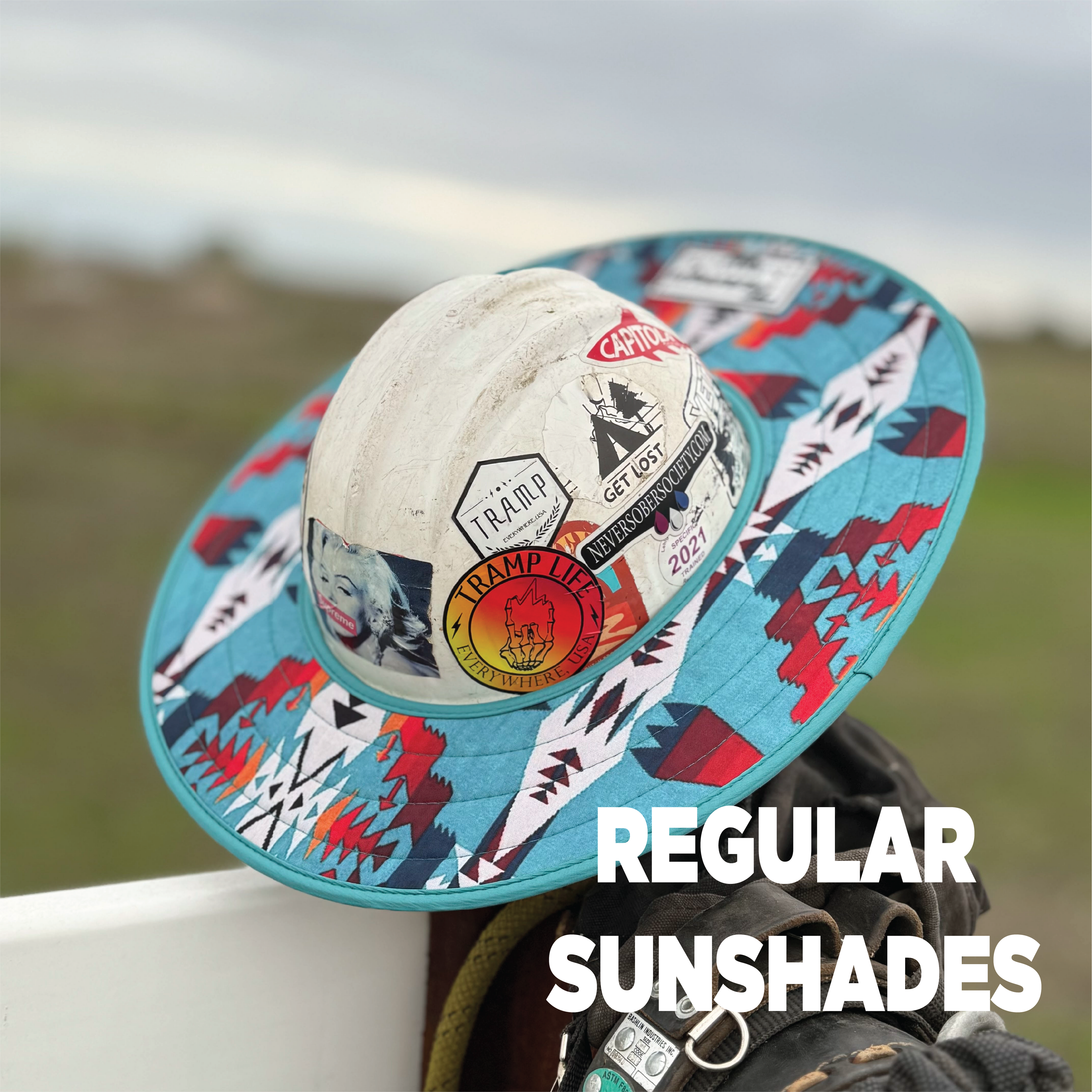 Regular Full Brim Hard Hat Sunshades | All day weather protection