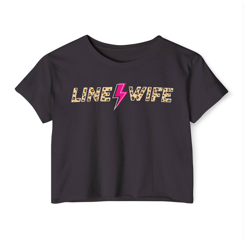 Line Wife Cheetah Crop Tee