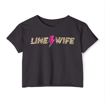 Line Wife Cheetah Crop Tee