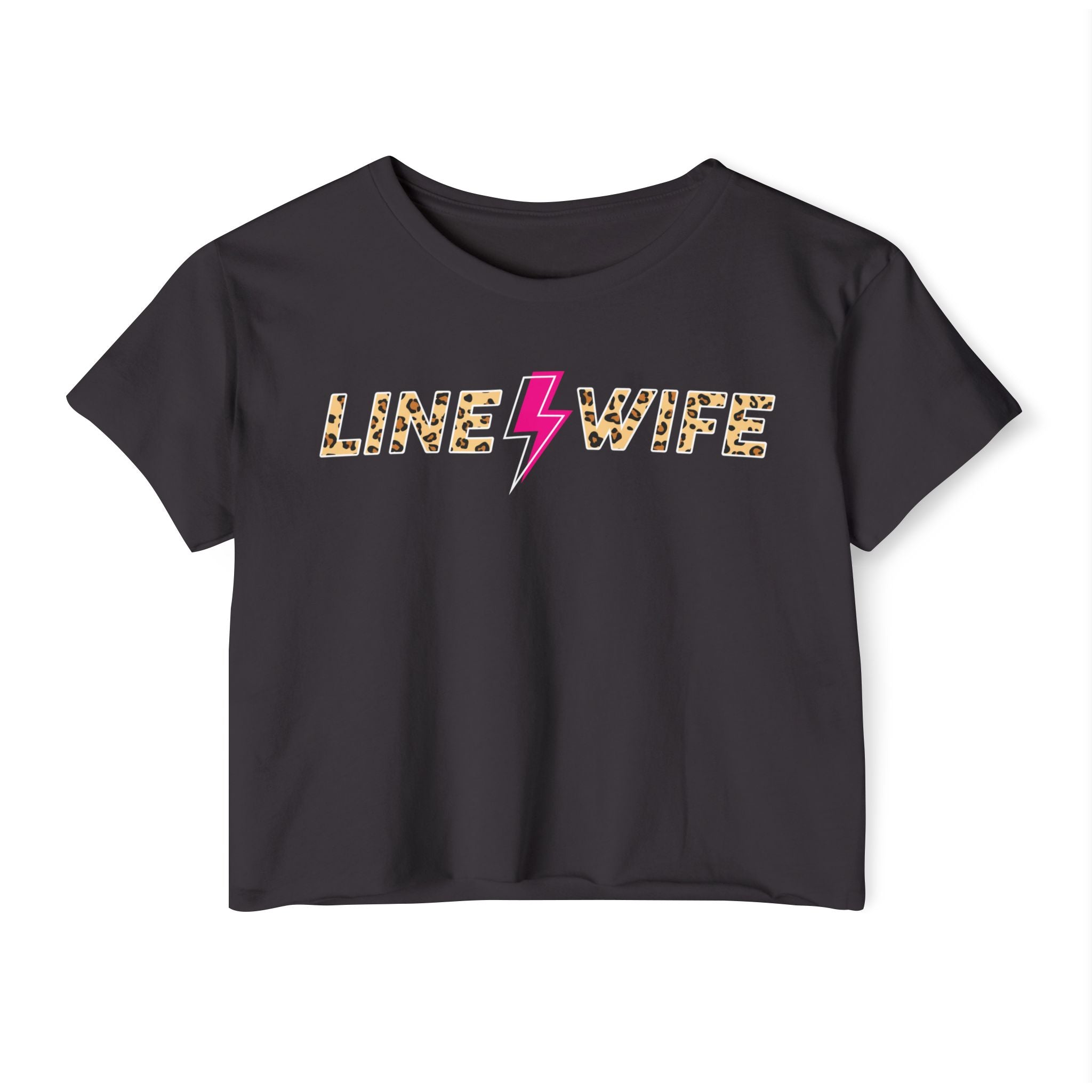 Line Wife Cheetah Crop Tee