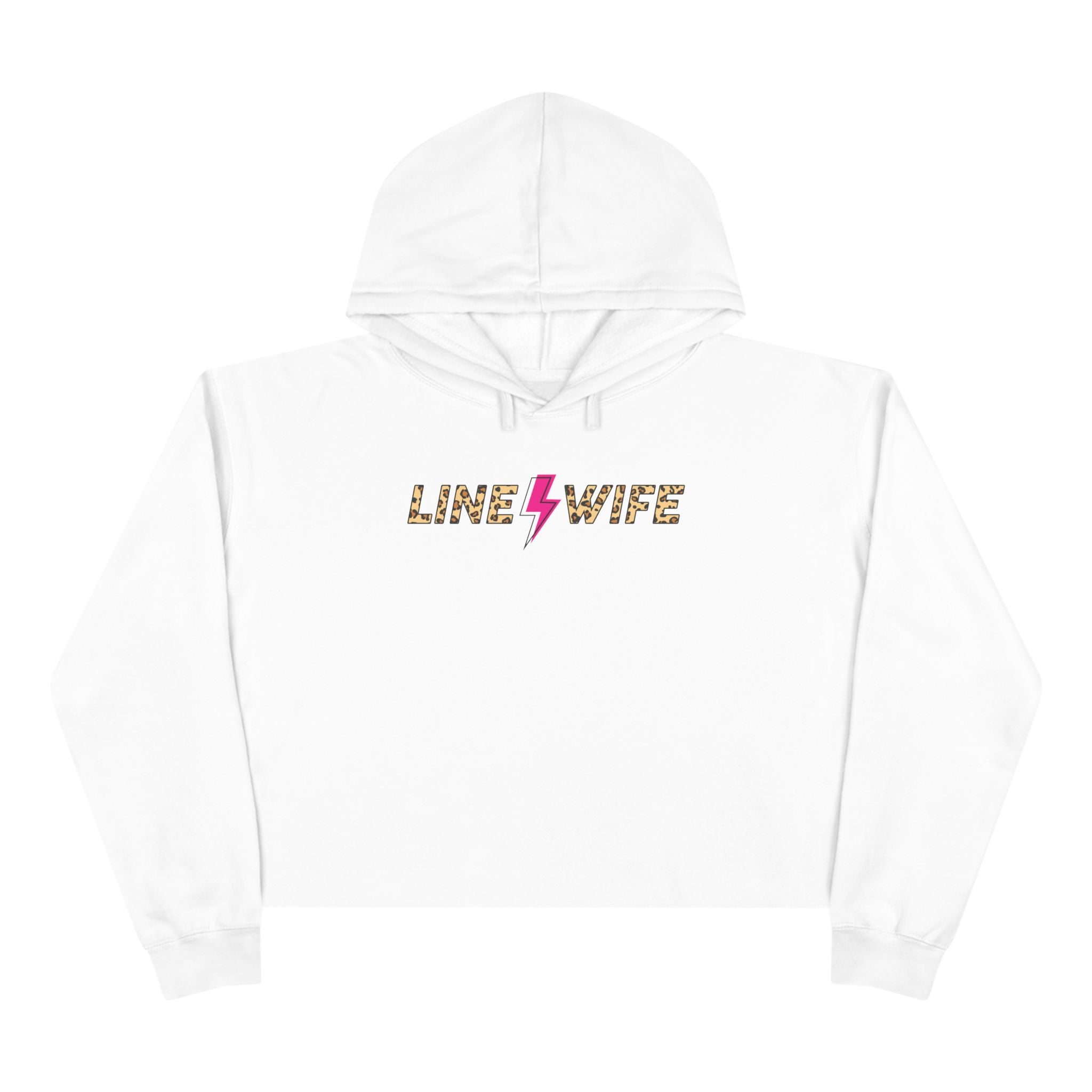 Line Wife Cheetah Crop Hoodie