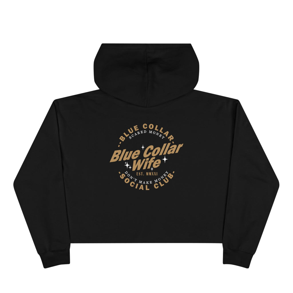 Blue Collar Wife Social Club Crop Hoodie