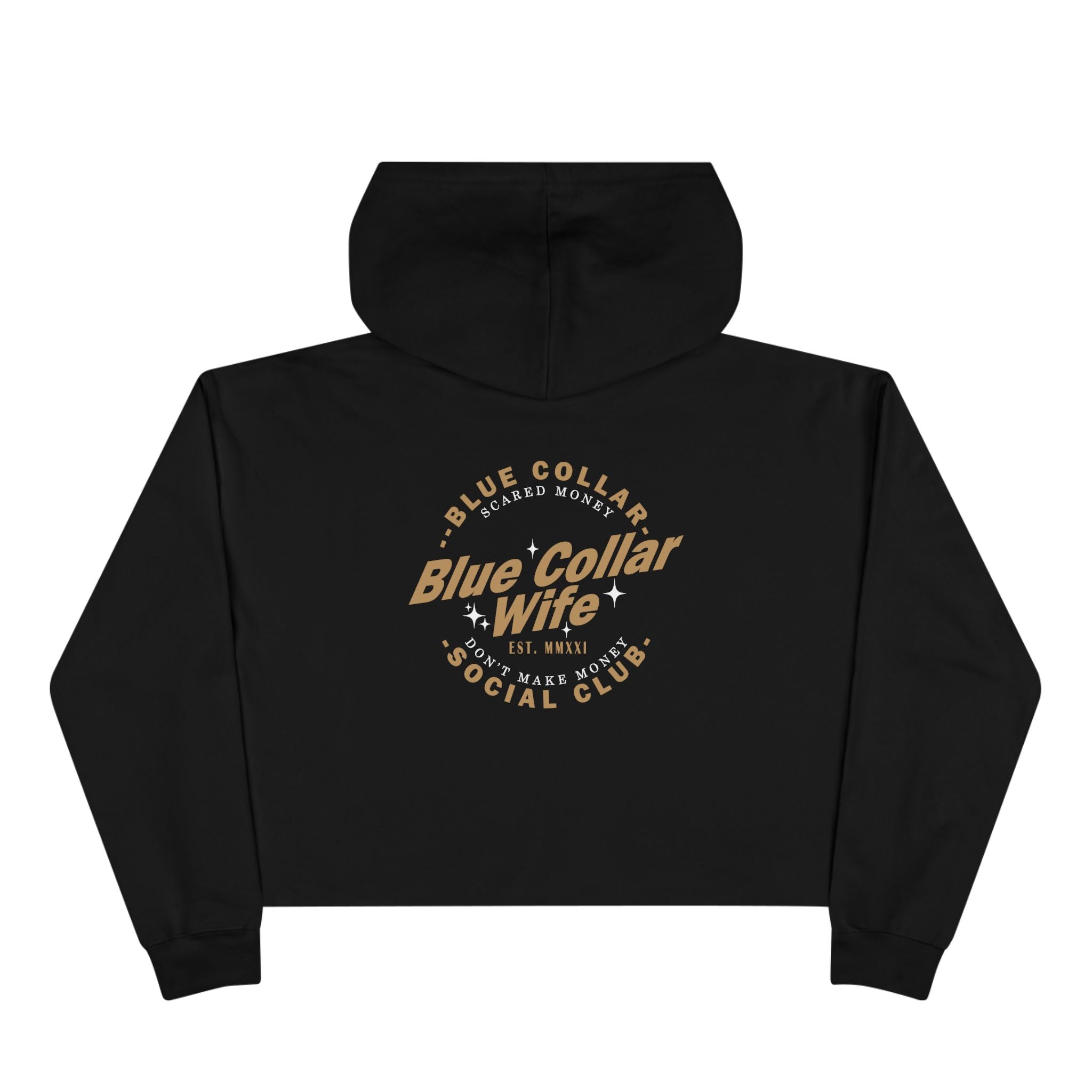Blue Collar Wife Social Club Crop Hoodie