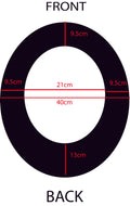 diagram of a sunshade showing measurements to see if it will fit a hard hat or not