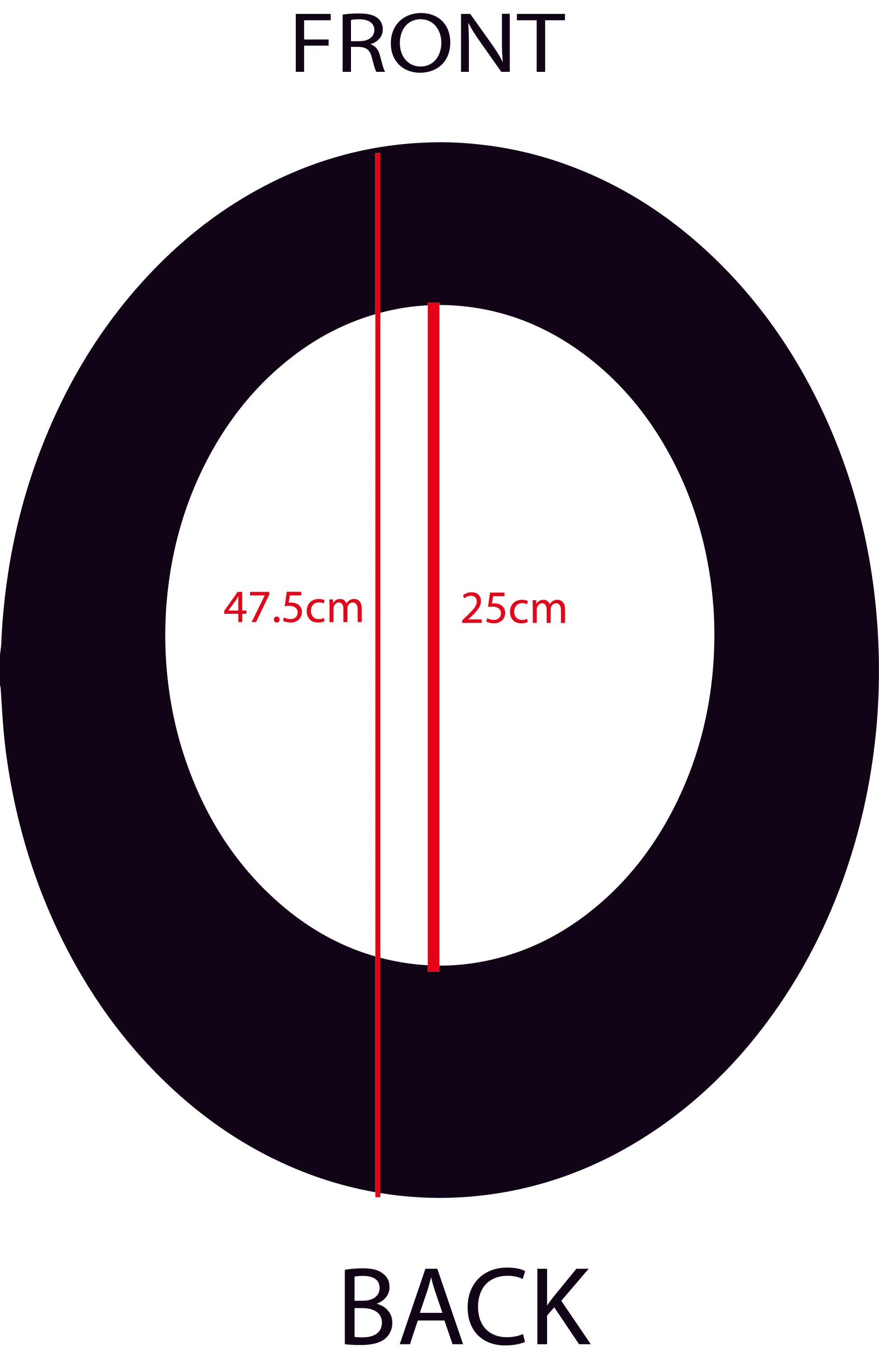 a diagram of the dimensions of a sunshade from tramp life showing if it will fit a hard hat or not
