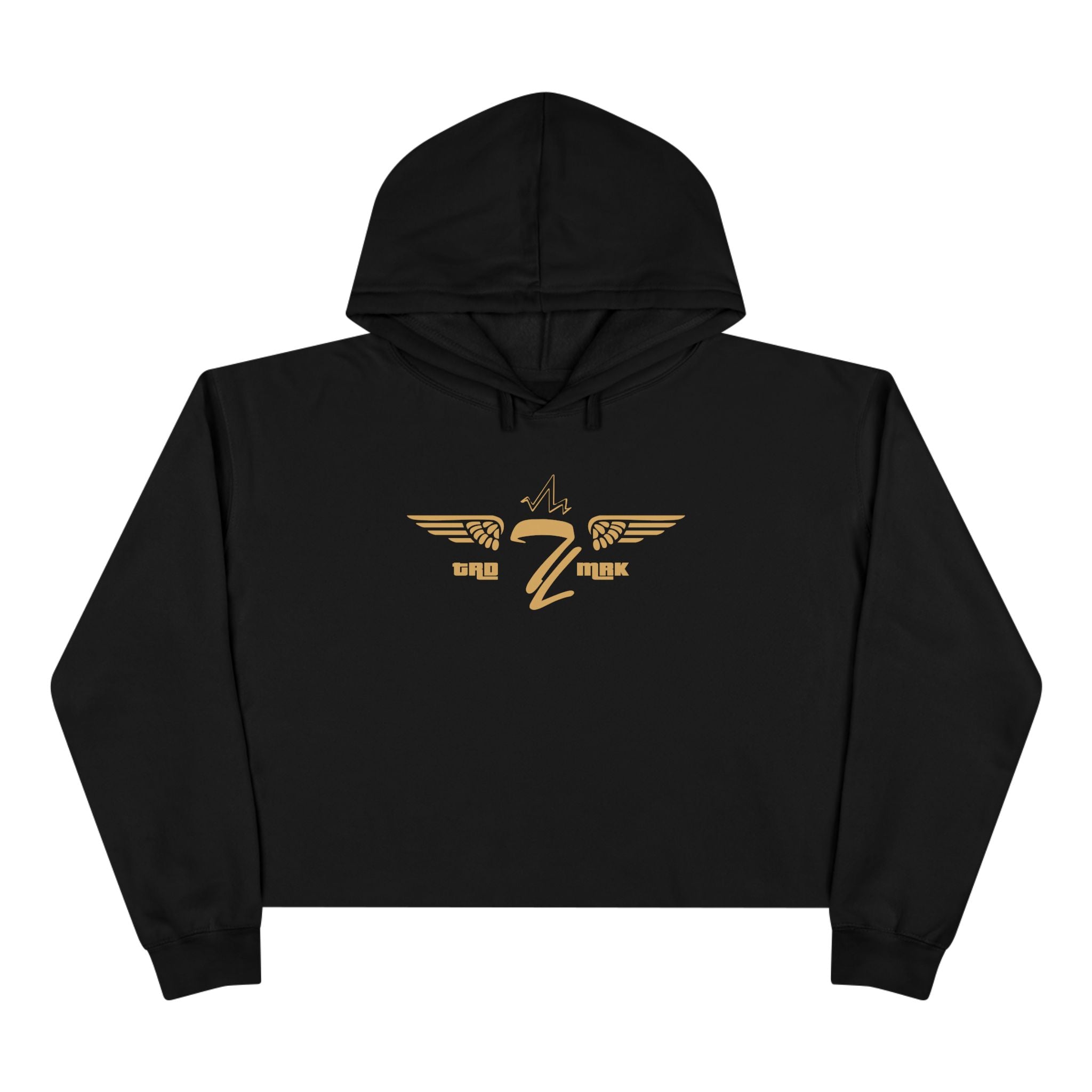 Gold Winged TL Crop Hoodie