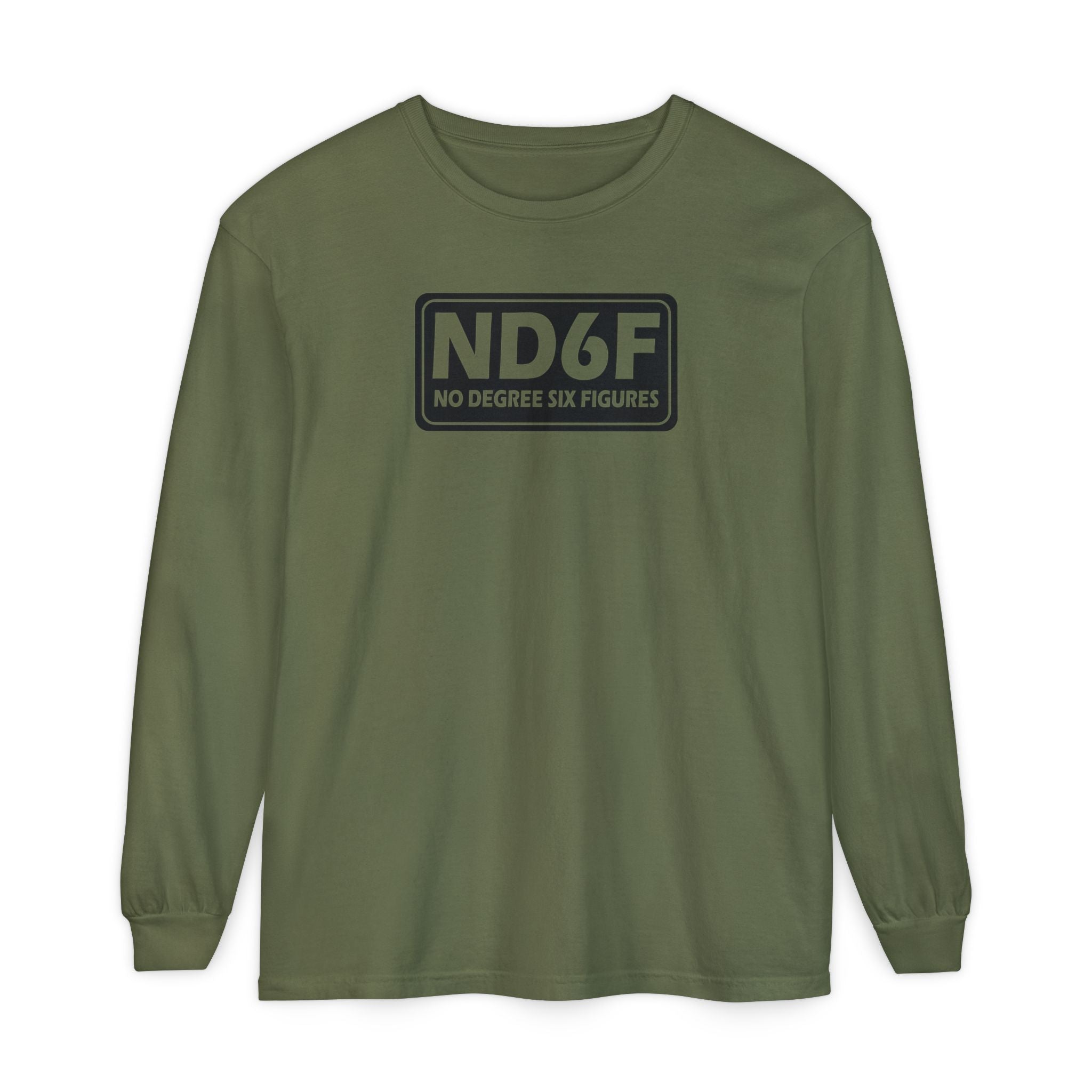ND6F Long Sleeve-Long-sleeve-Printify-Military Green-S-TrampLife