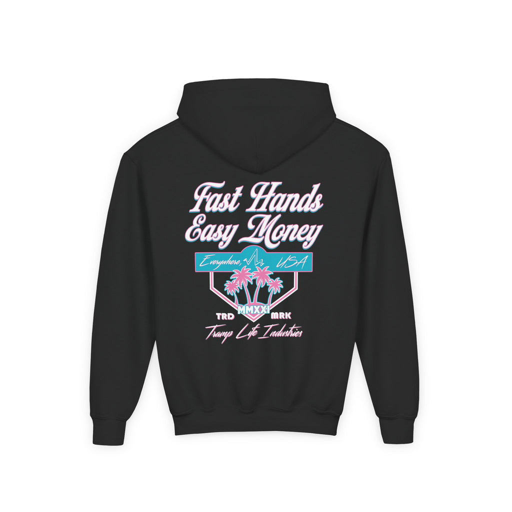Fast Hands Easy Money Miami Youth Hoodie