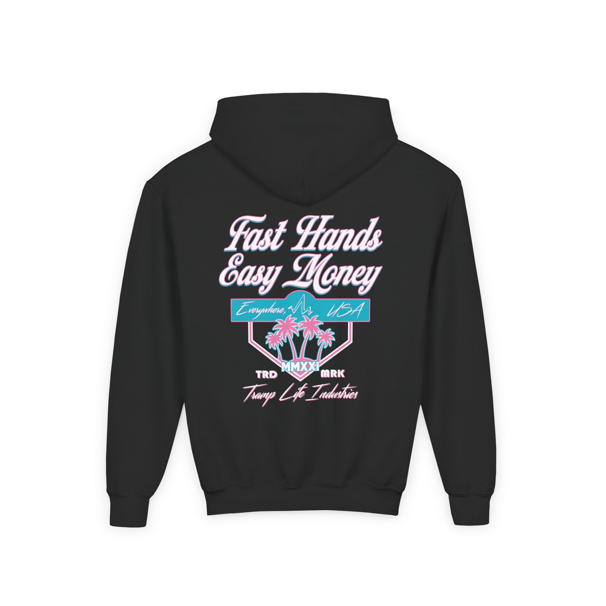 Fast Hands Easy Money Miami Youth Hoodie