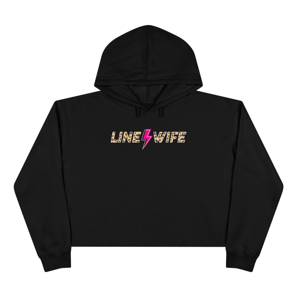 Line Wife Cheetah Crop Hoodie