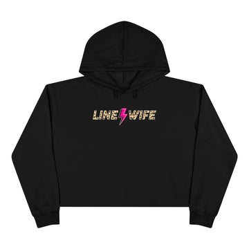 Line Wife Cheetah Crop Hoodie