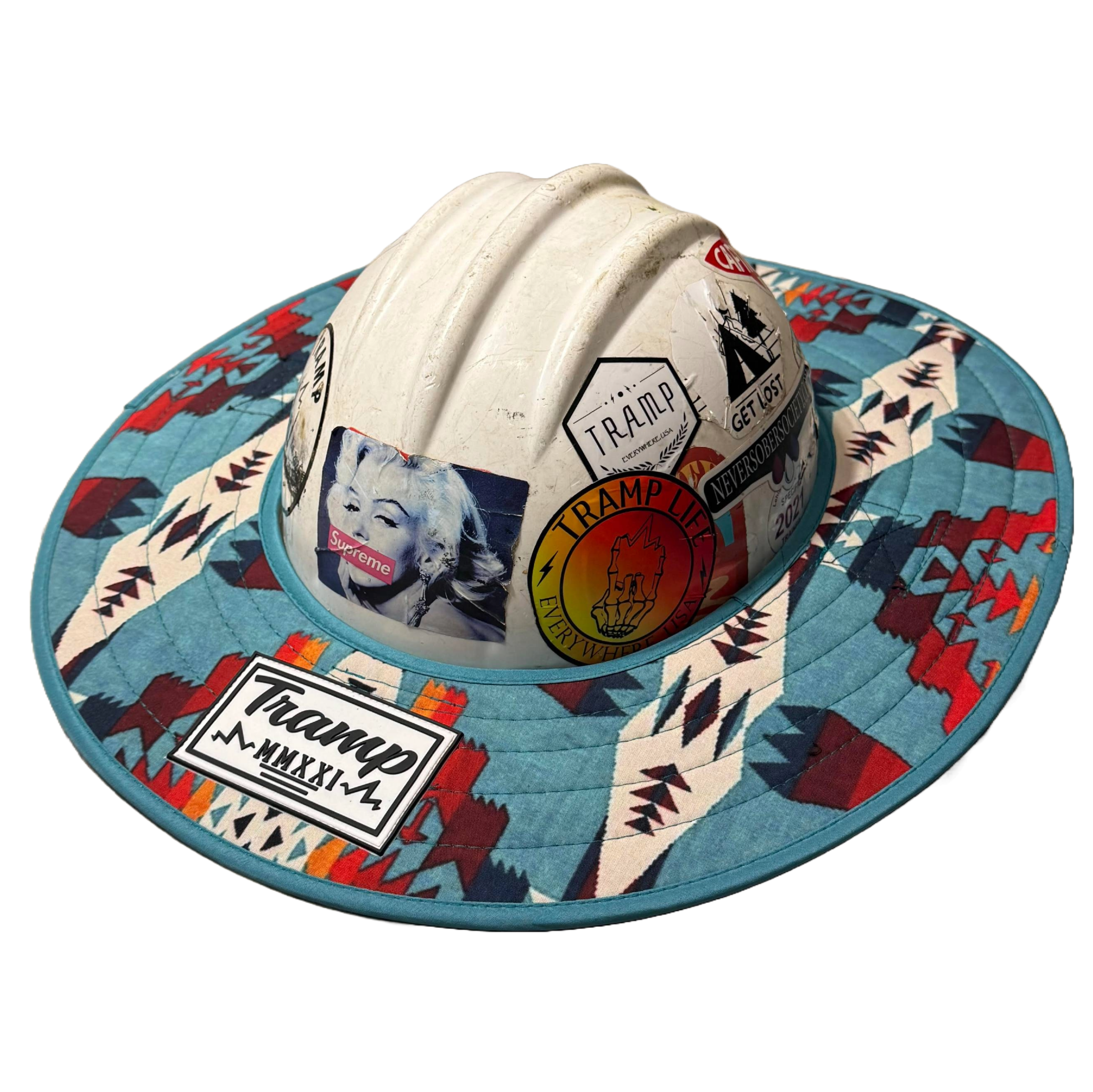 Turquoise Regular Hard Hat Sun Shade