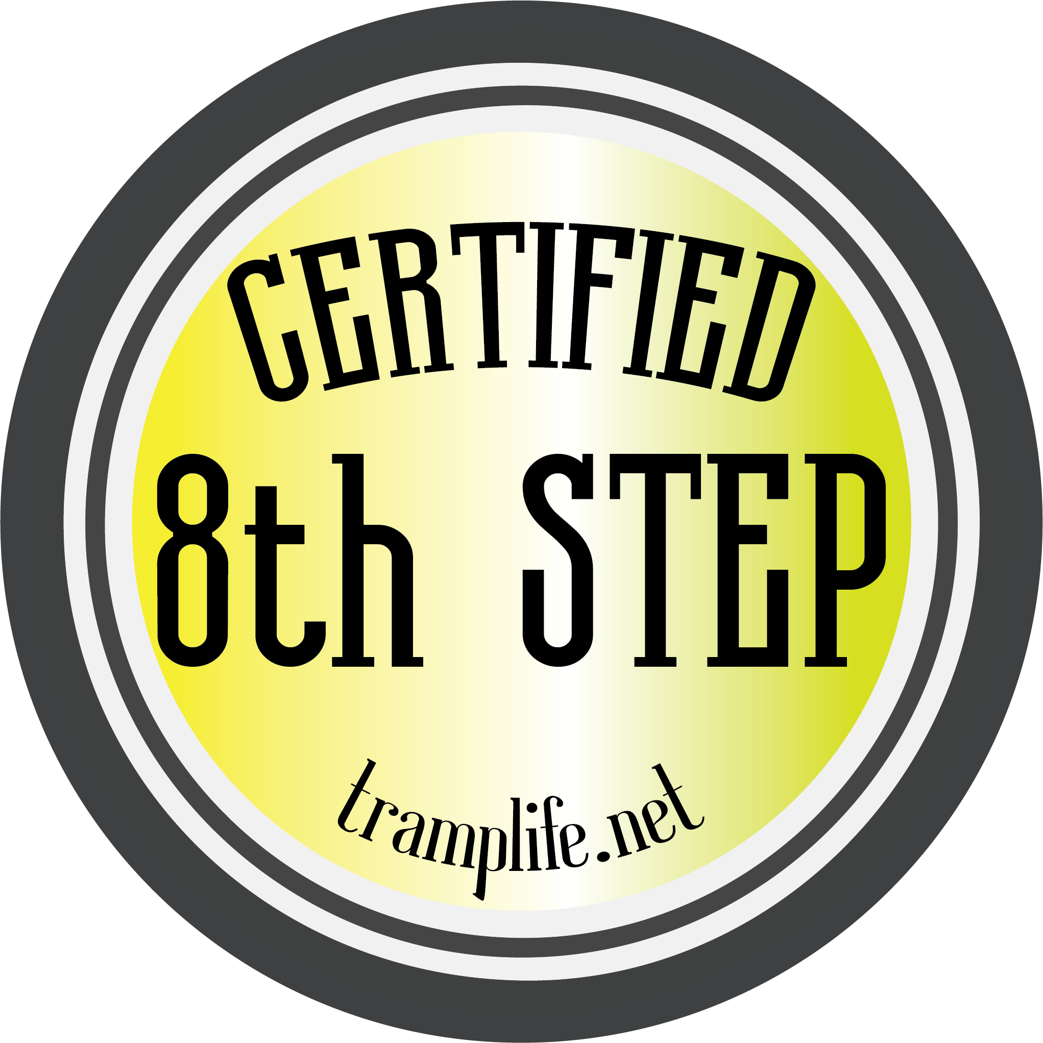 Certified 8th Step Sticker 2x2