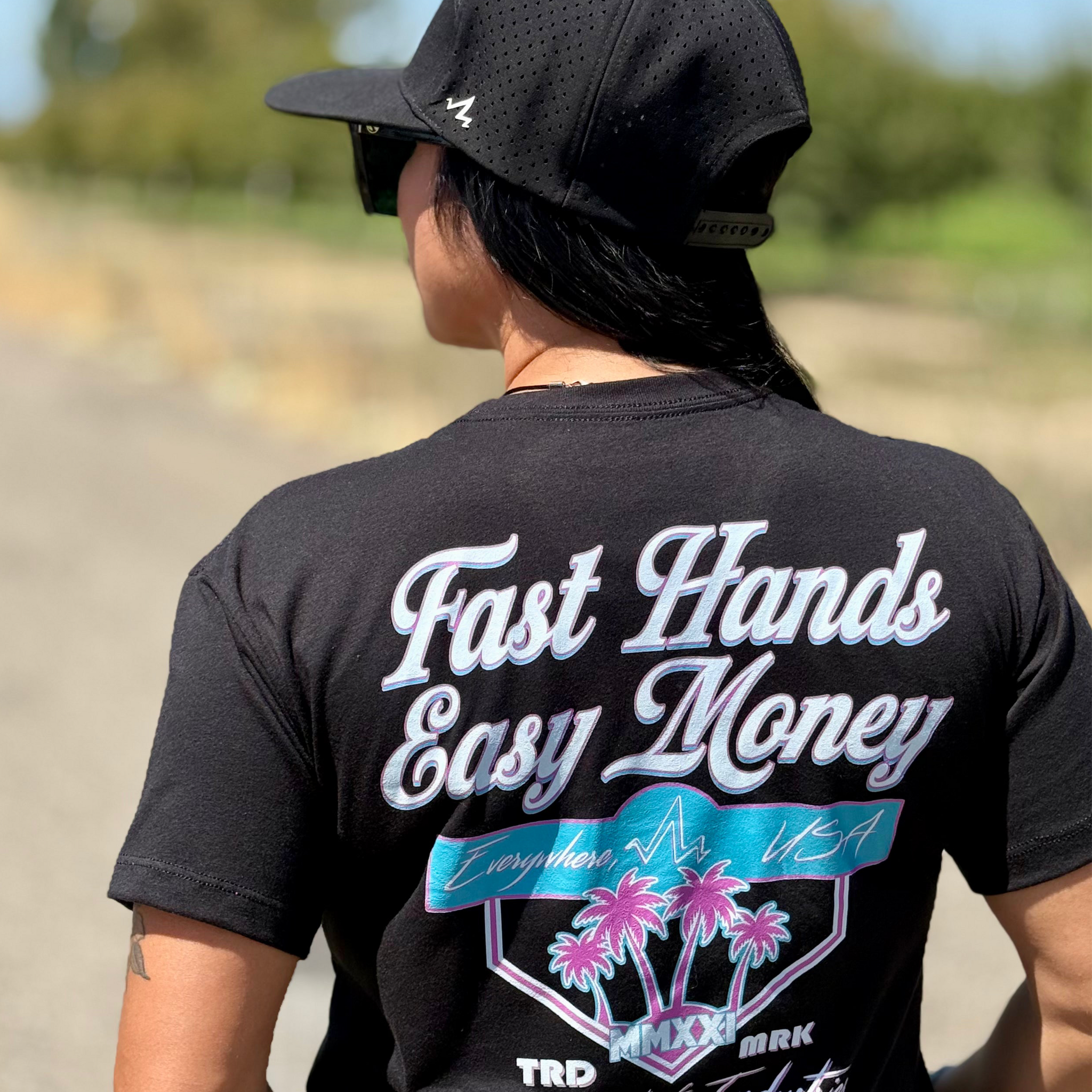 Fast Hands Easy Money Crop Tee