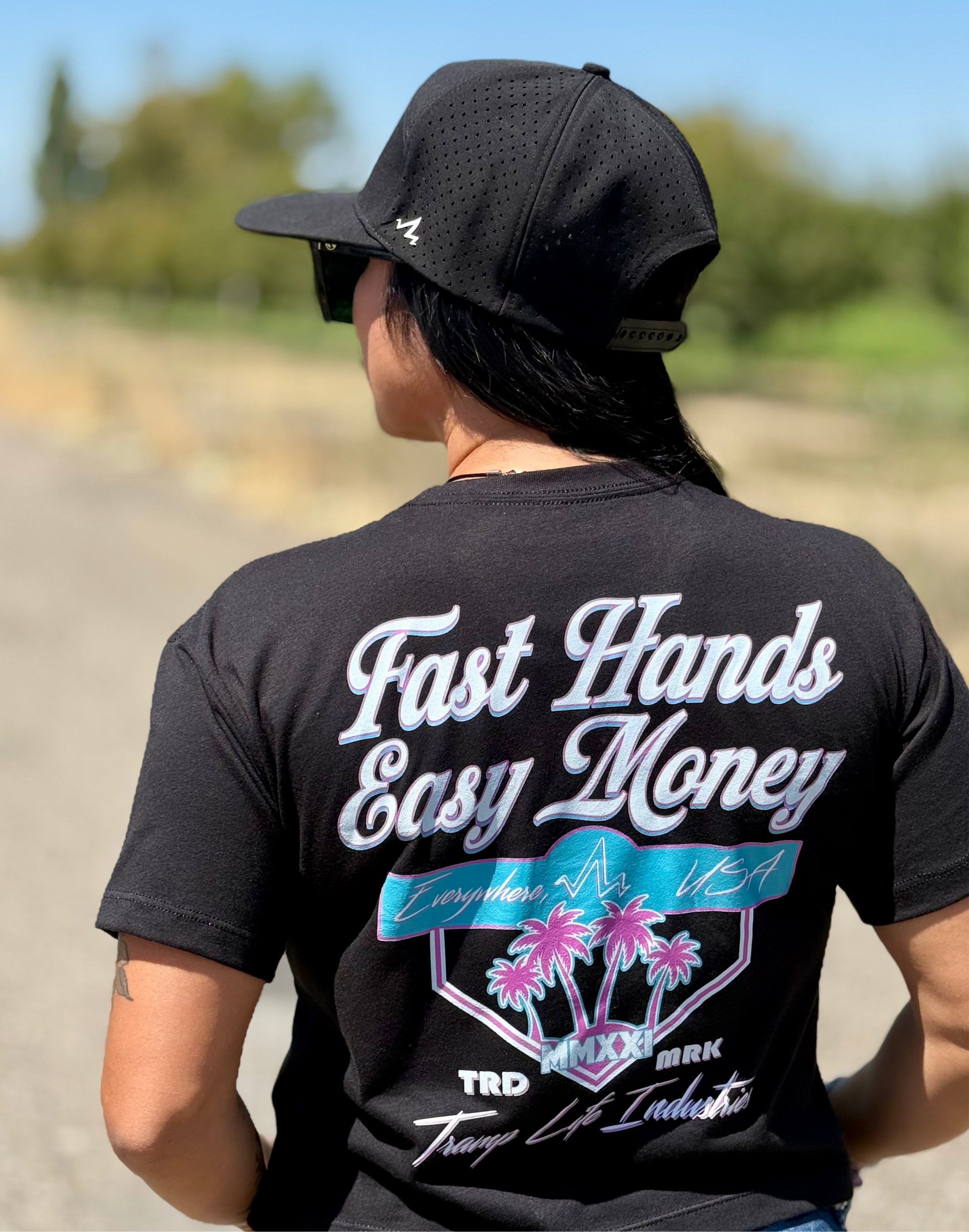 Fast Hands Easy Money Crop Tee