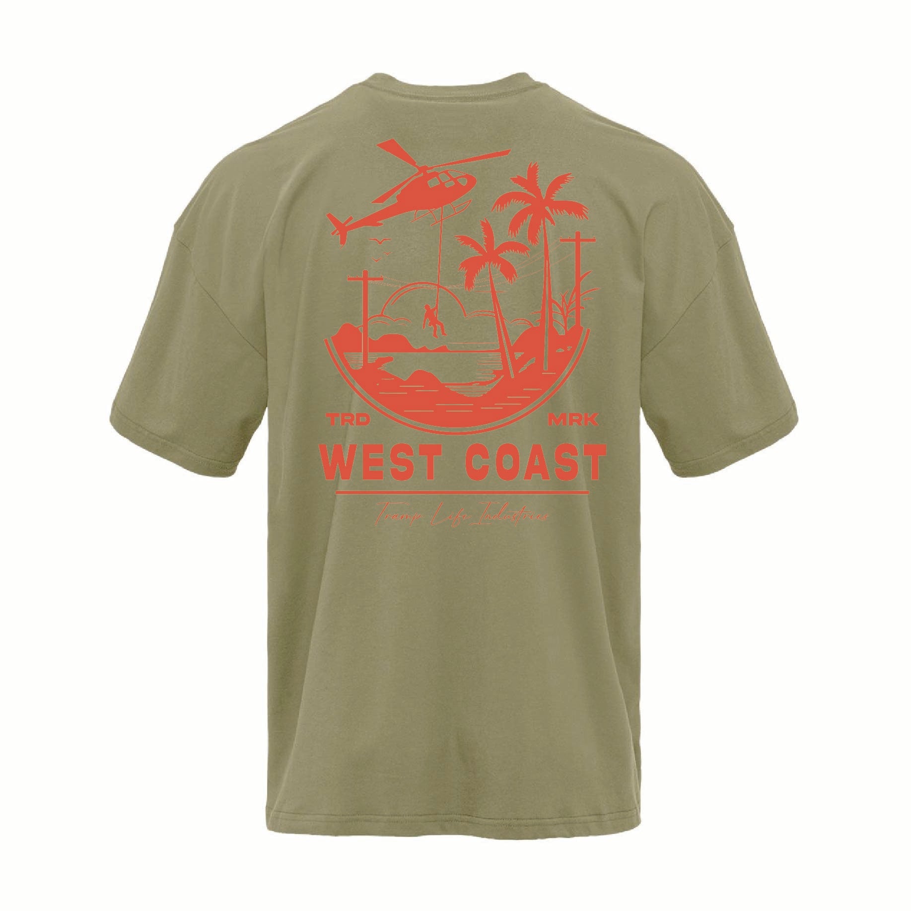 West Coast Long Line Cotton Tee