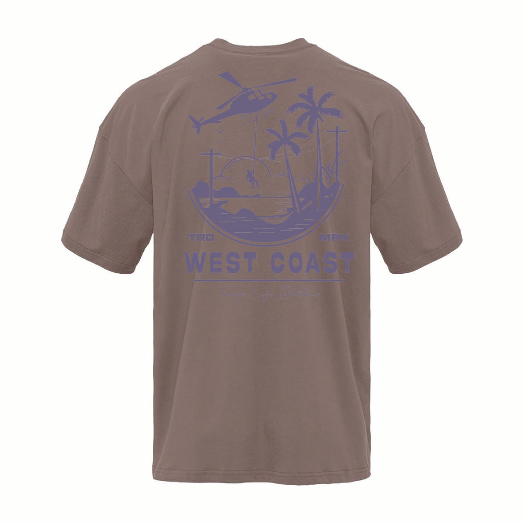 West Coast Long Line Cotton Tee