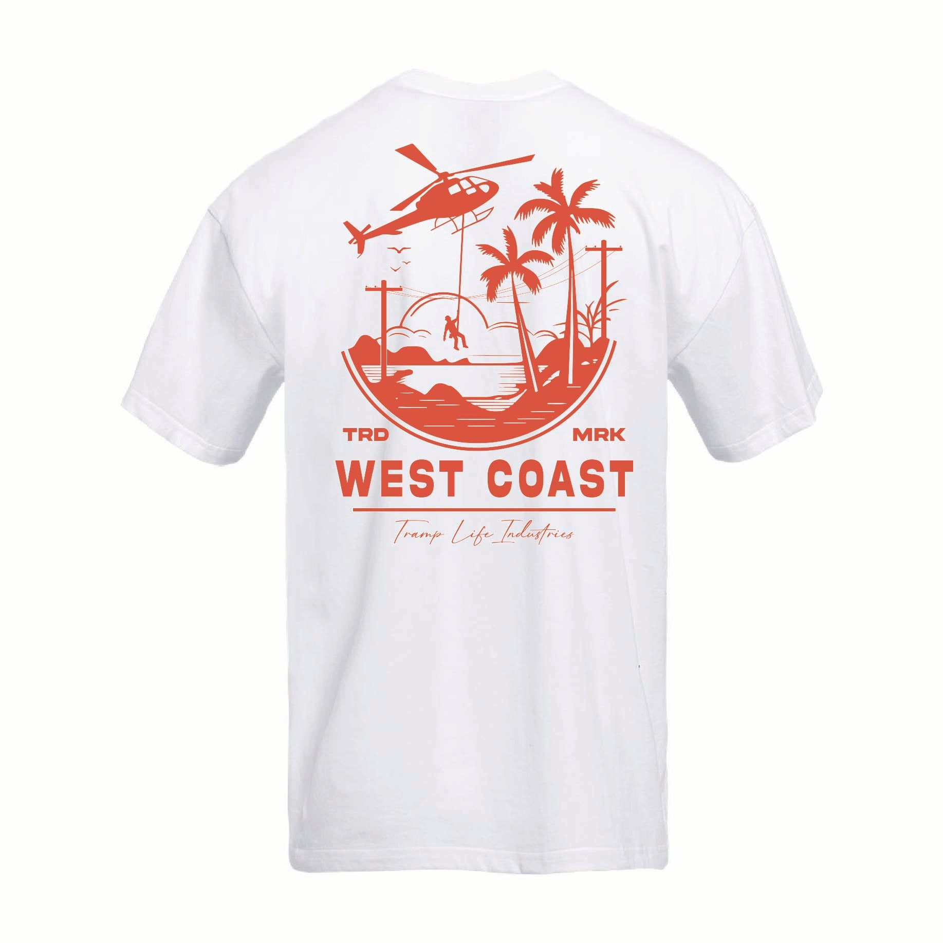 West Coast Long Line Cotton Tee