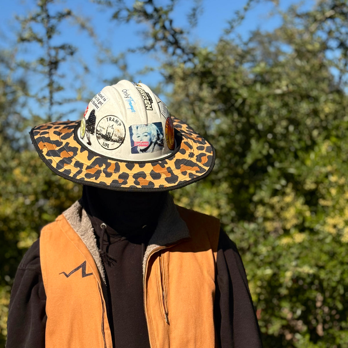 Leopard Dual Hard Hat Sun Shade