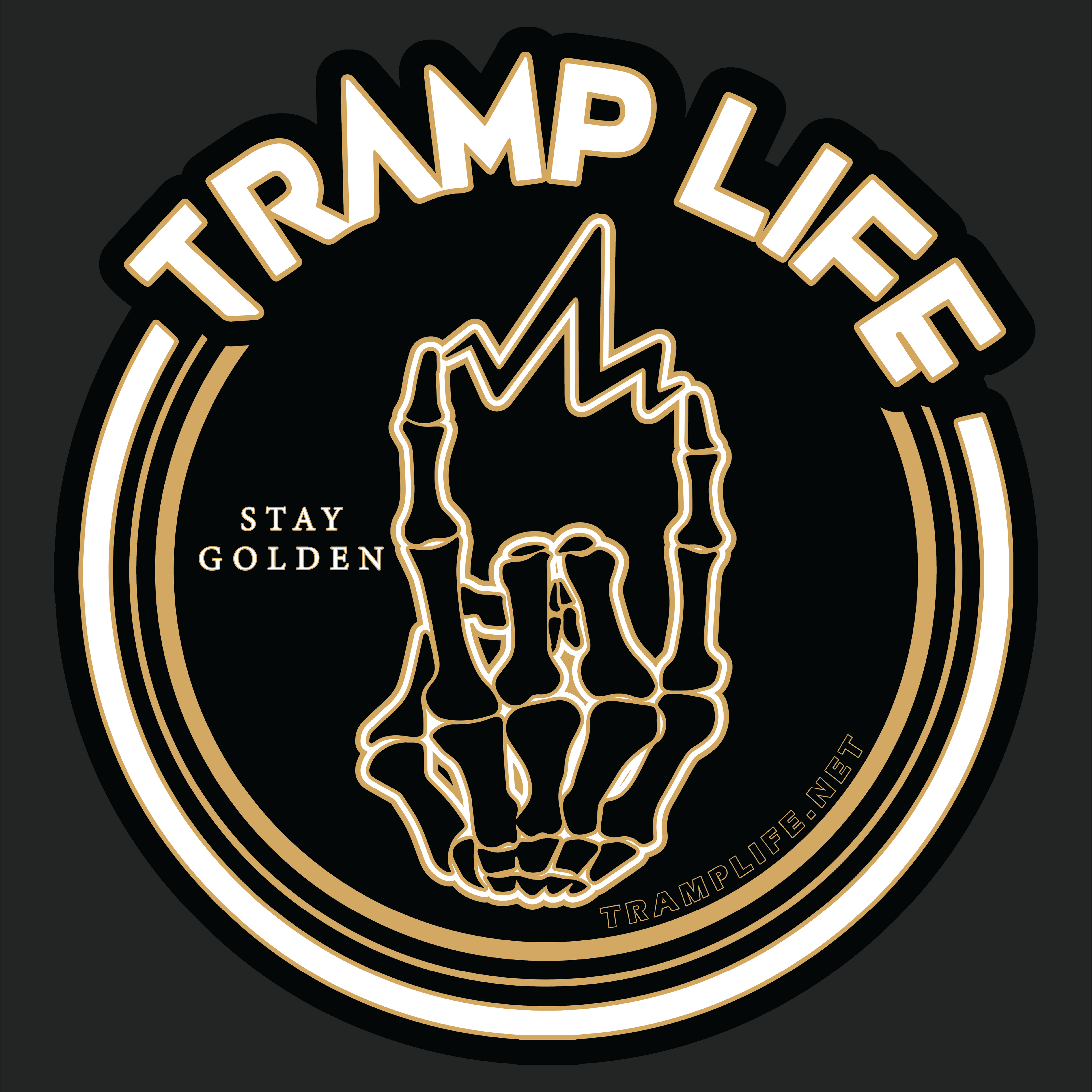 Stay Golden Blacked Out Sticker