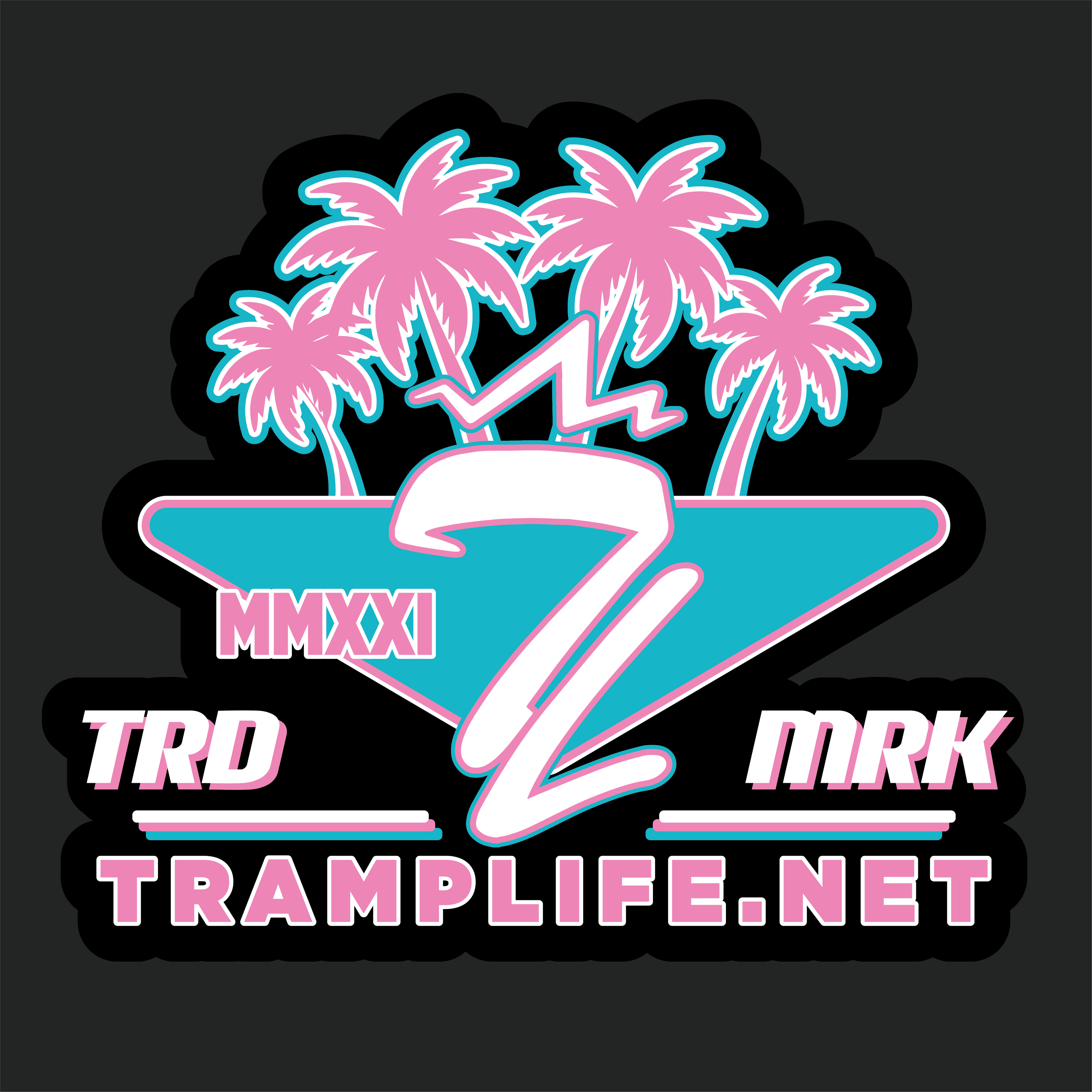 Miami Vibes Sticker 3 inches wide