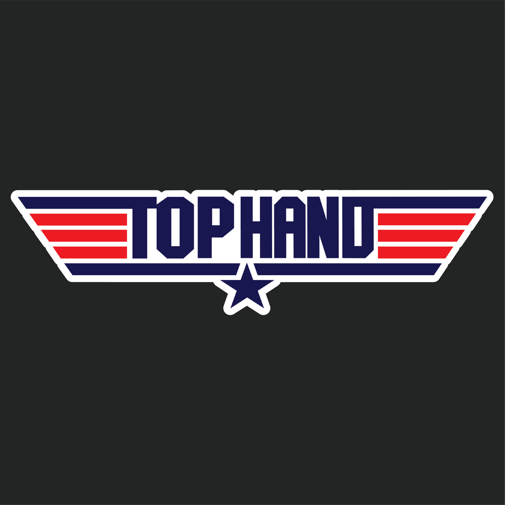 Top Hand Sticker .5x3.5