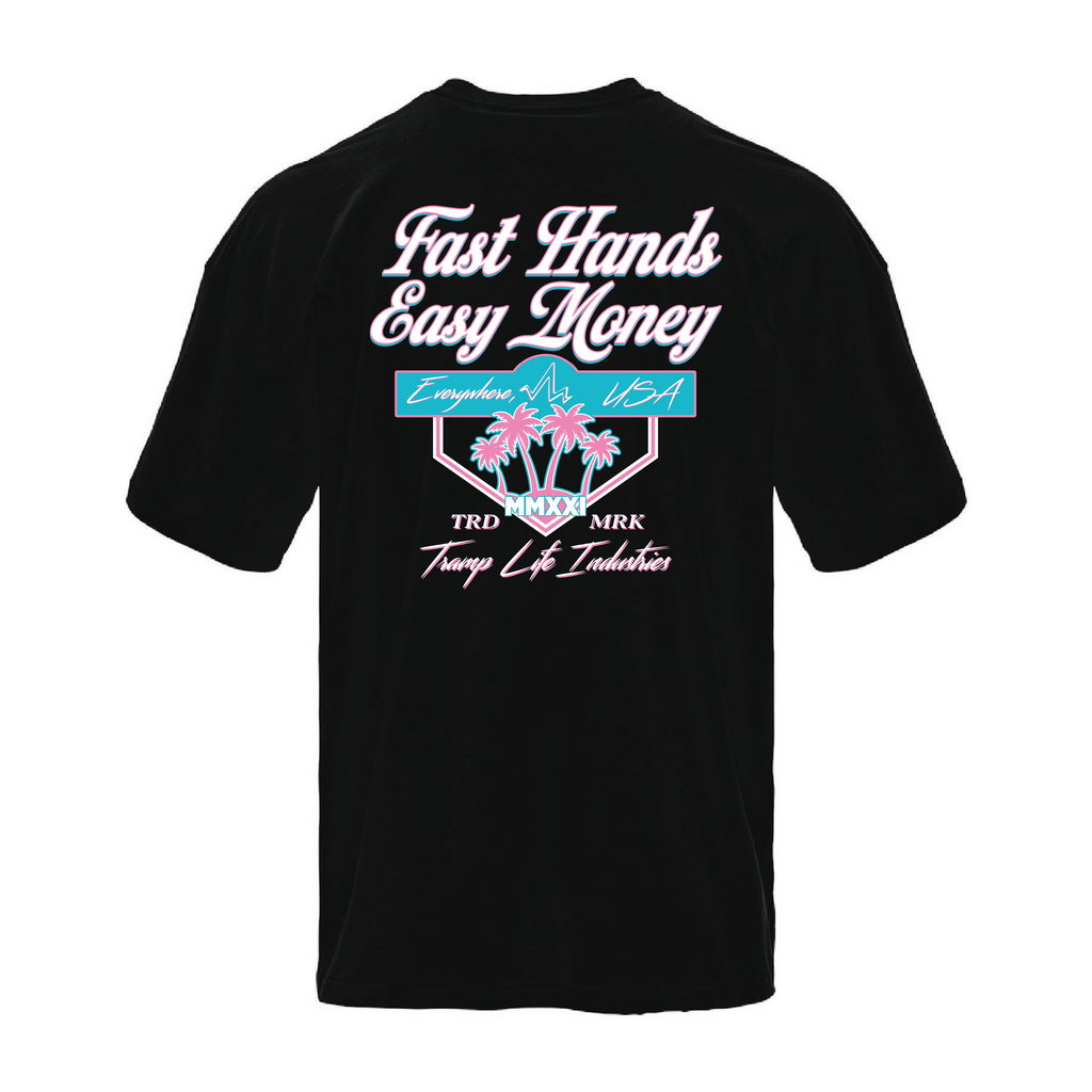 Fast Hands Easy Money Miami Oversized Cotton Tee