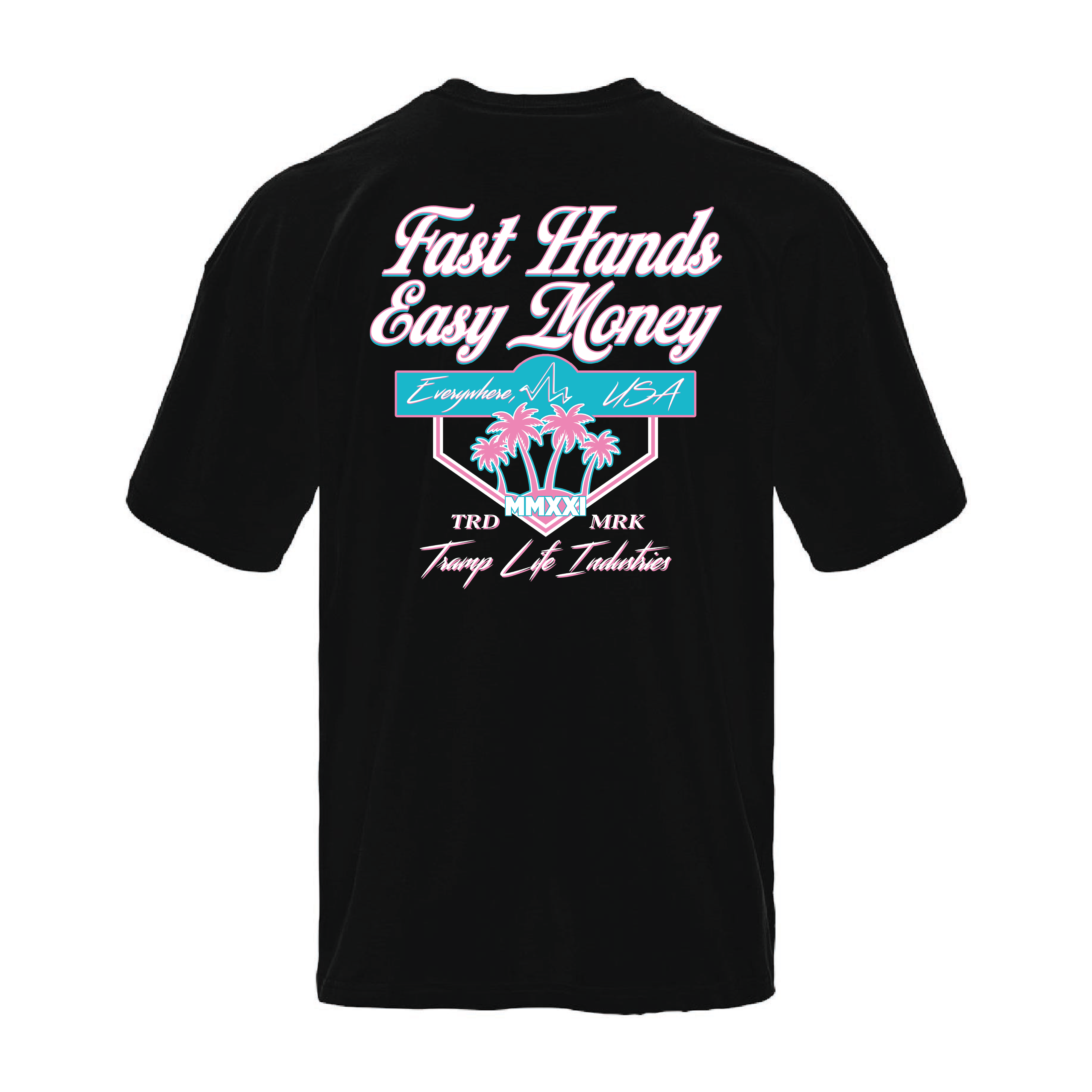 Fast Hands Easy Money Miami Oversized Cotton Tee
