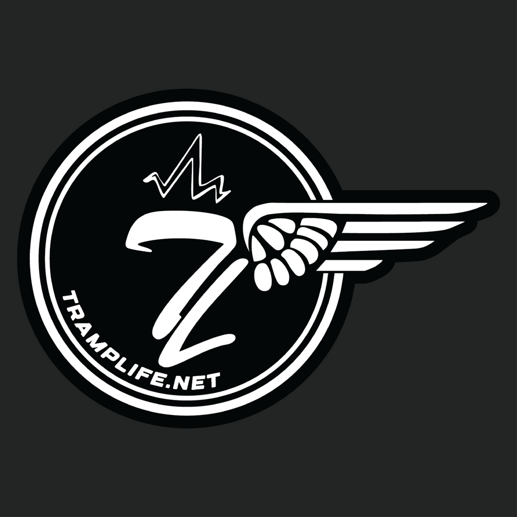 TL Half Wing B/W Sticker 4"