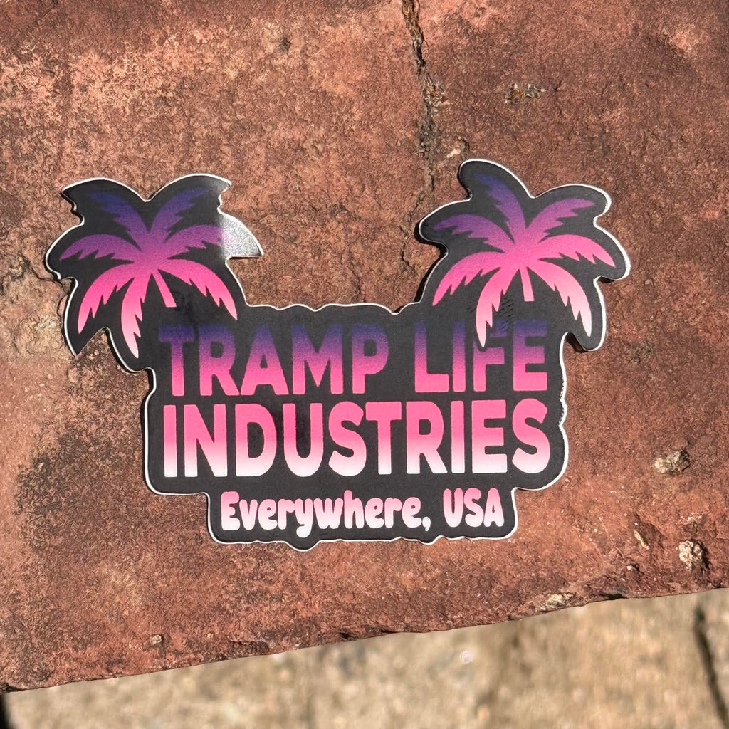 Tramp Life Island Vibes Sticker 3"