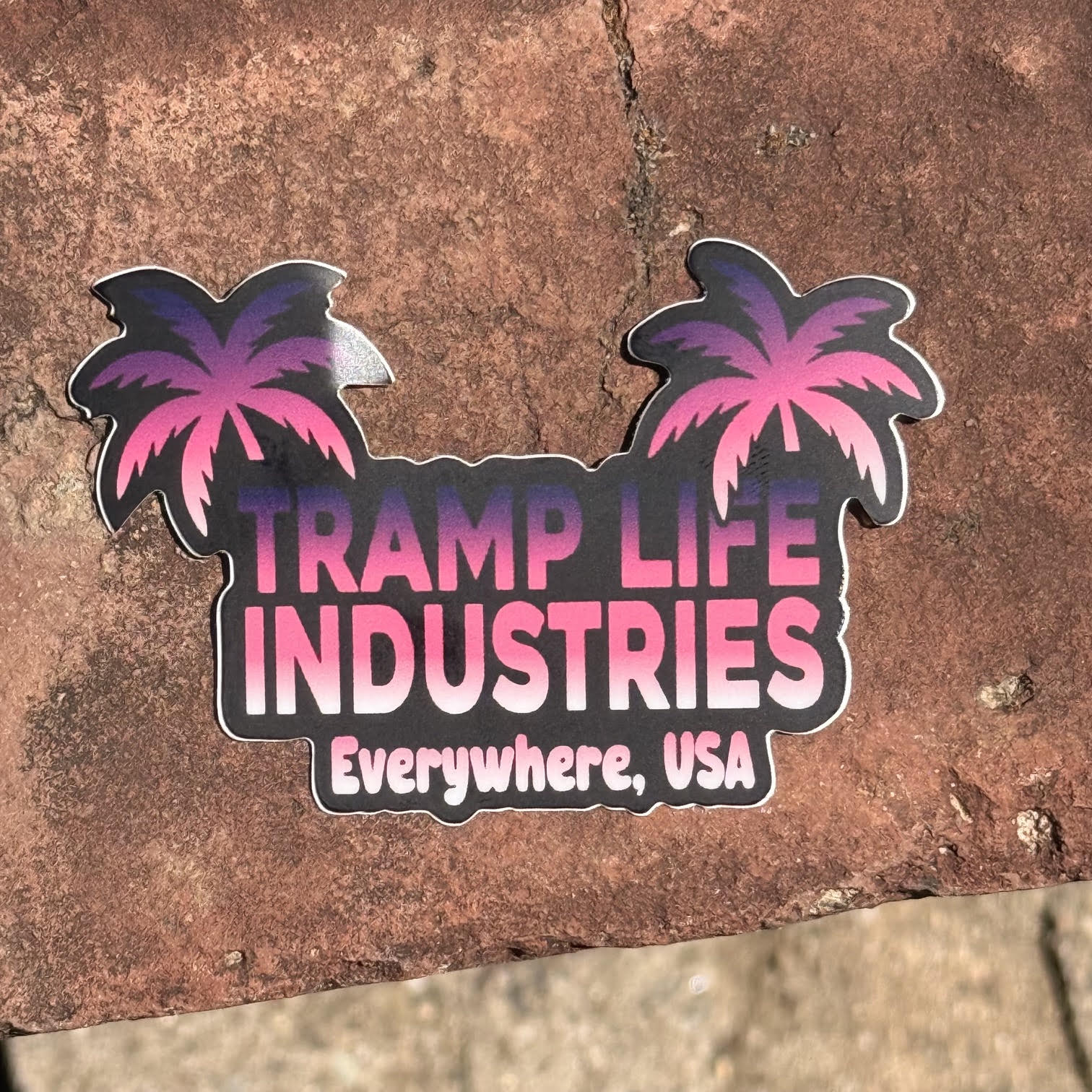 Tramp Life Island Vibes Sticker 3"