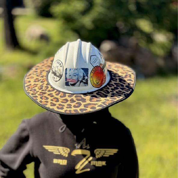 Leopard Dual Hard Hat Sun Shade