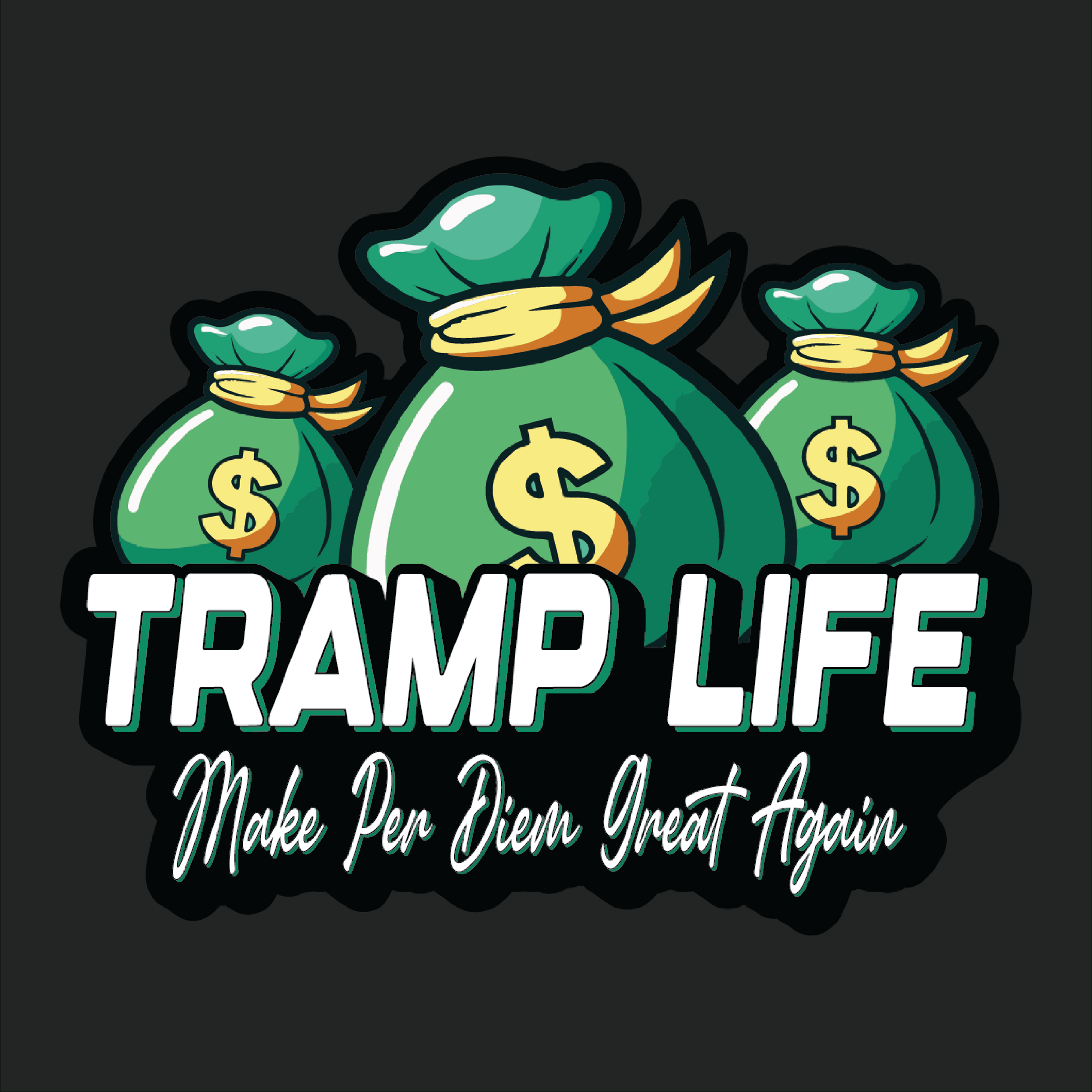 Money Bags 2 Sticker 3"