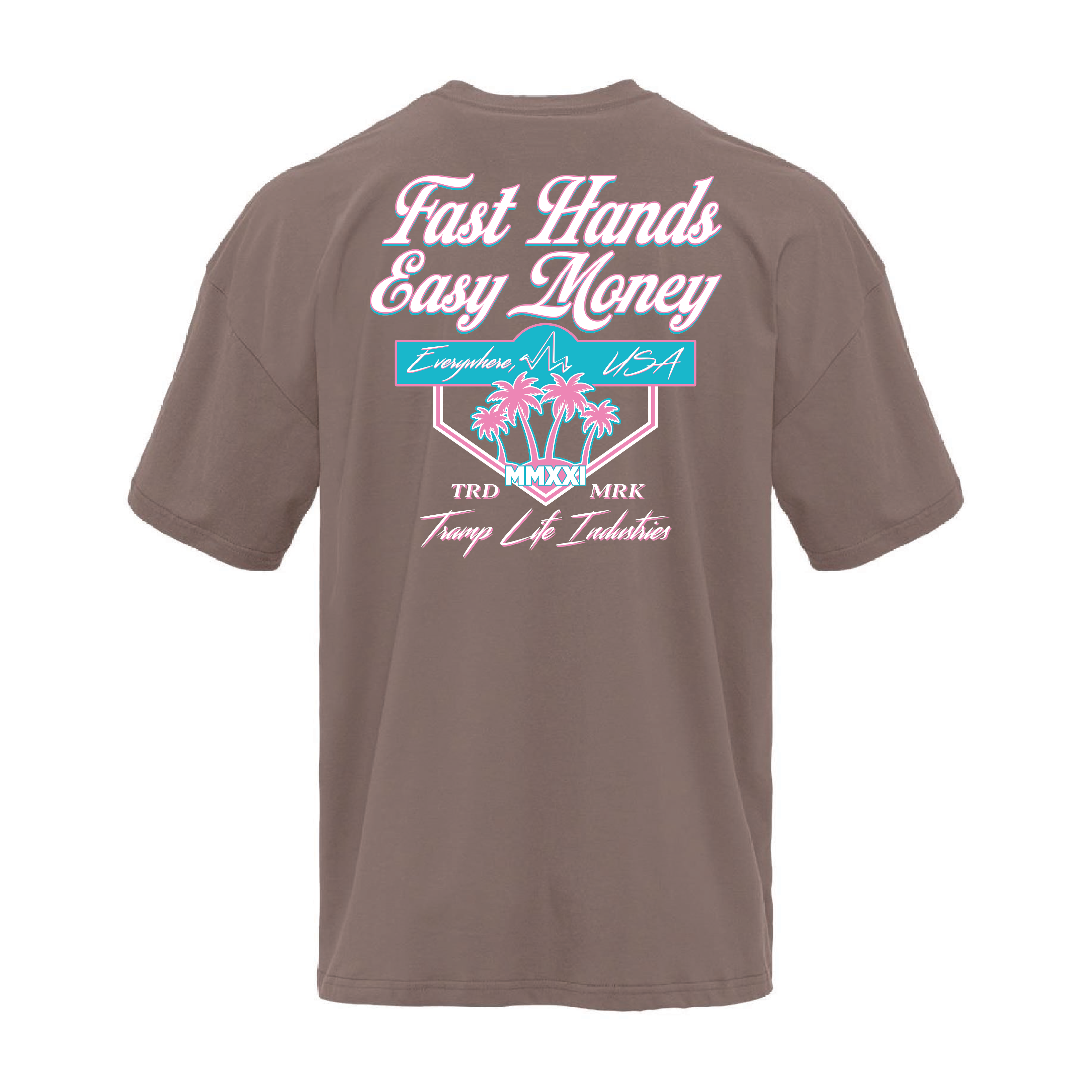 Fast Hands Easy Money Miami Oversized Cotton Tee