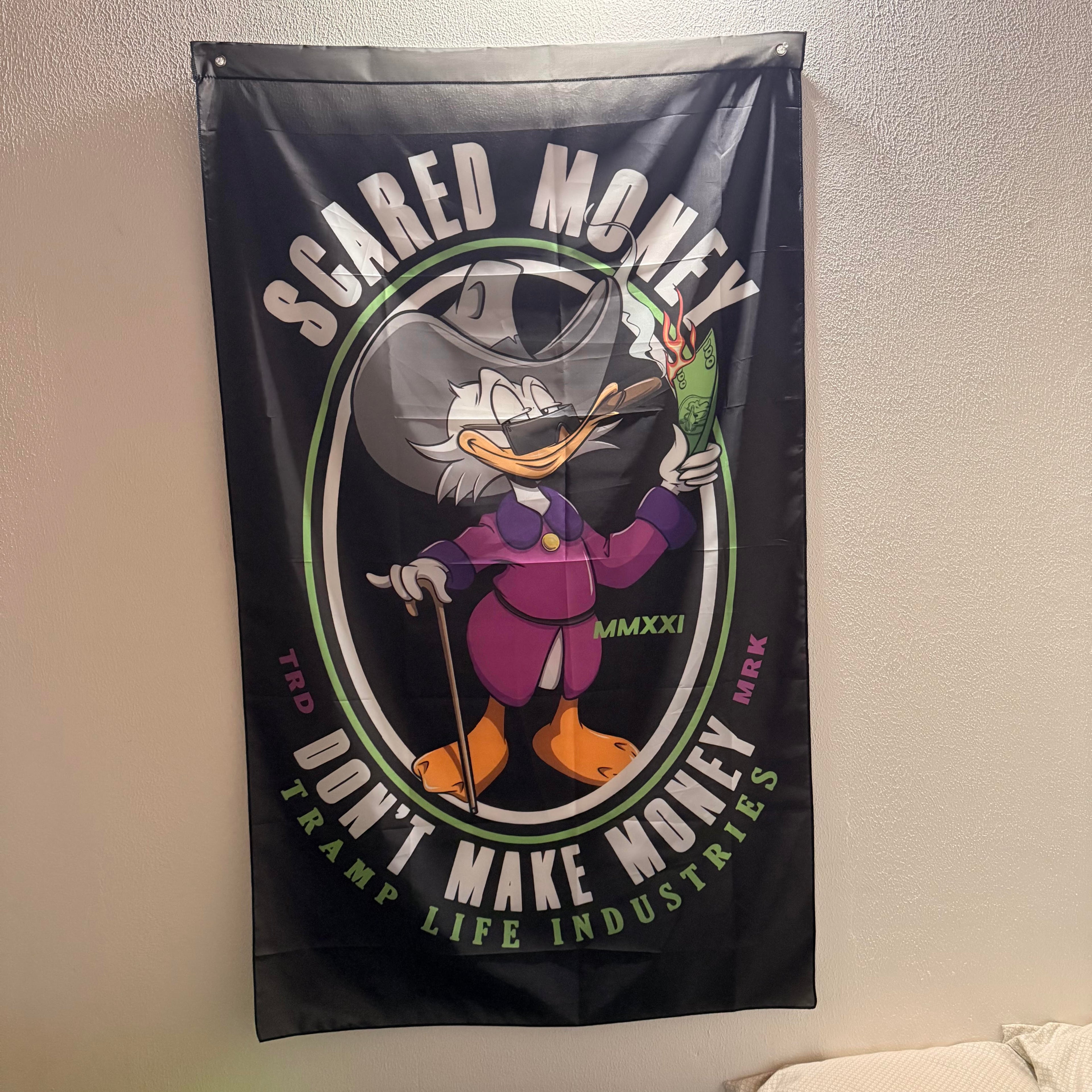 Scared Money Duck Flag