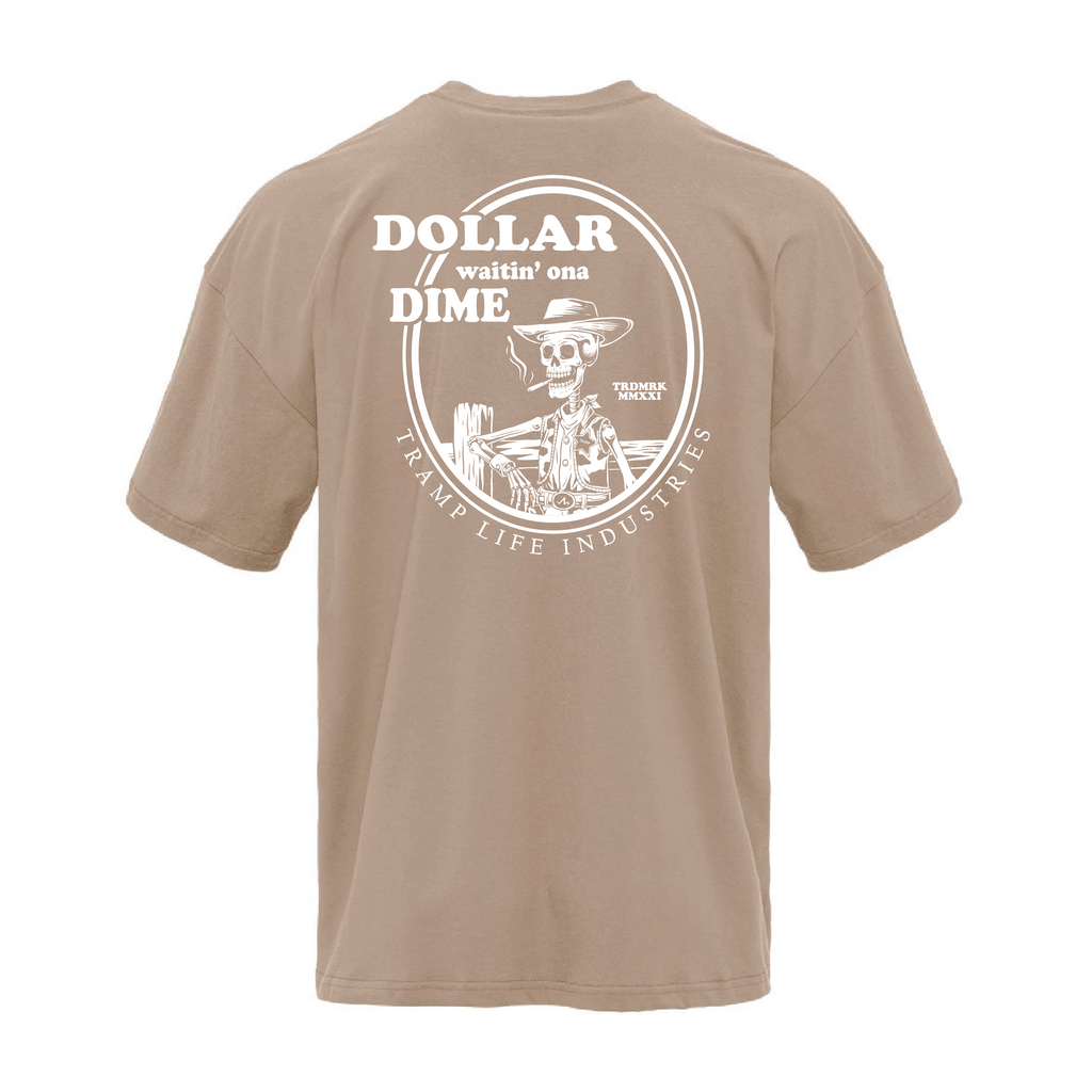 Dollar Waitin' Ona Dime Oversized Cotton Tee