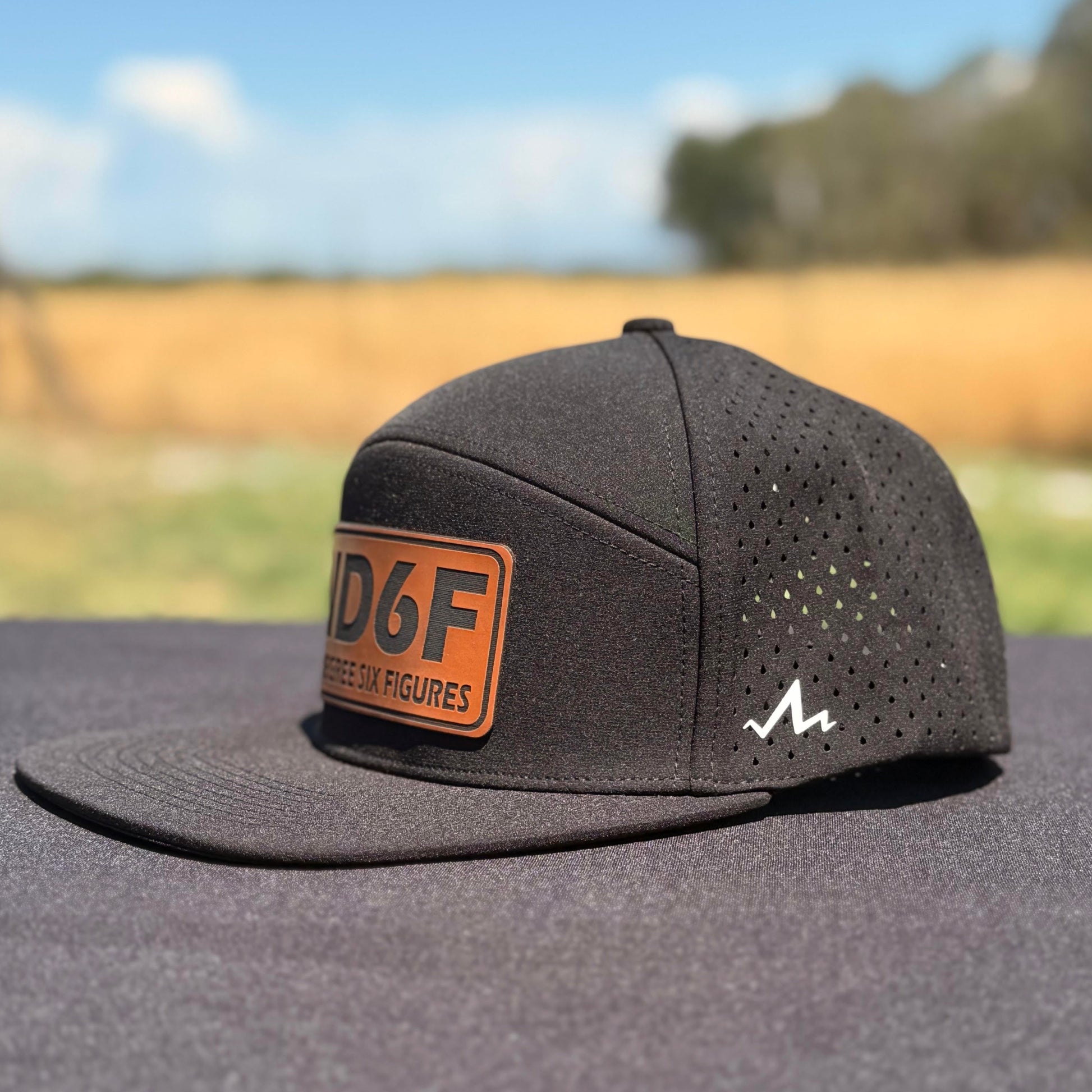 ND6F Water Resistant Flat Bill Hat-TrampLife-TrampLife No Degree Six Figures