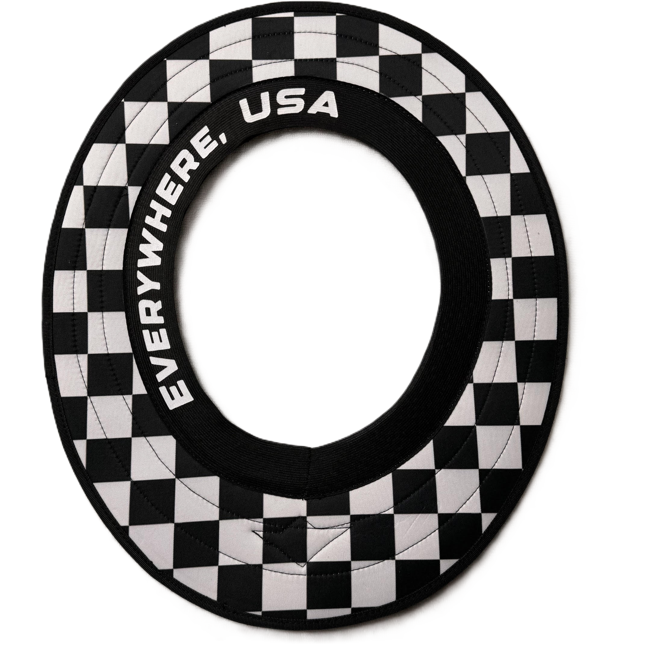 Checkered Dual Hard Hat Sun Shade