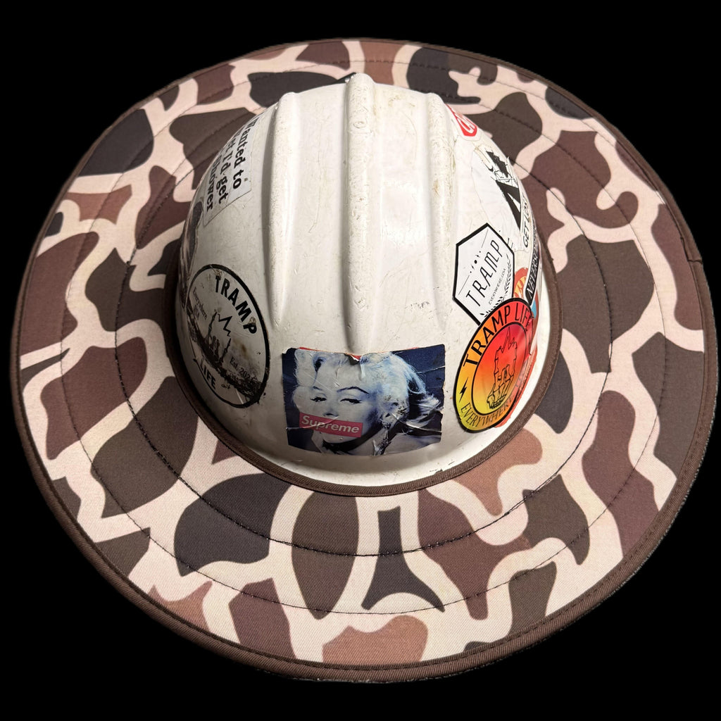 the duck camo hard hat sunshade from tramp life industries