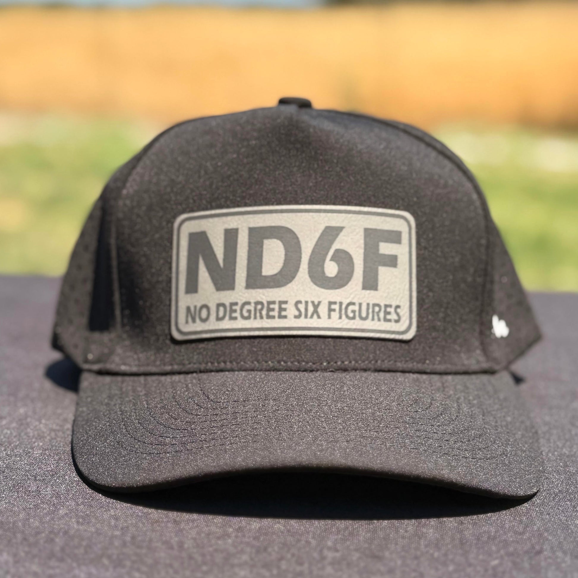 ND6F Water Resistant Curved Bill Snapback-TrampLife-Black/Gray-TrampLife