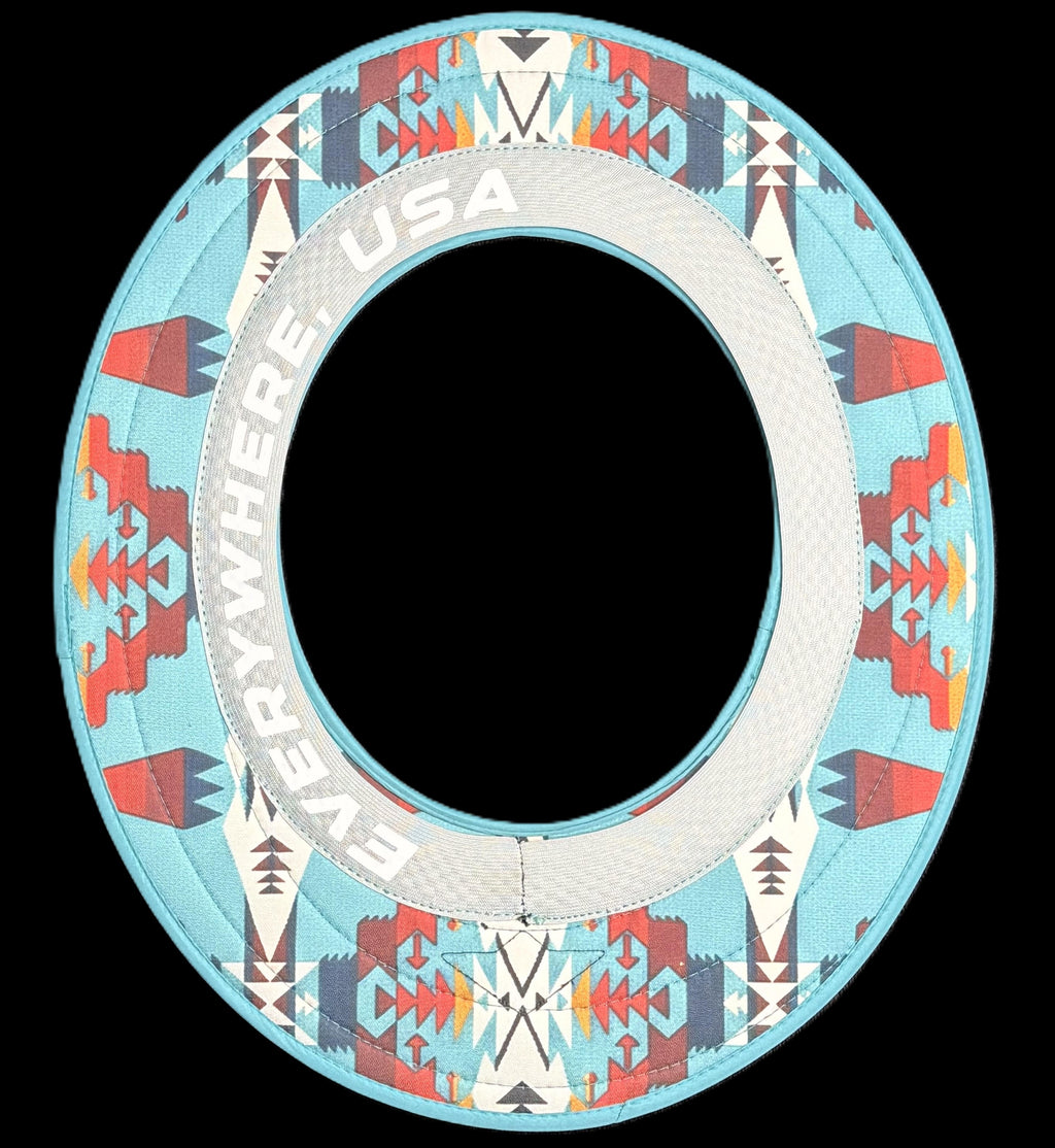 Turquoise Dual Hard Hat Sun Shade