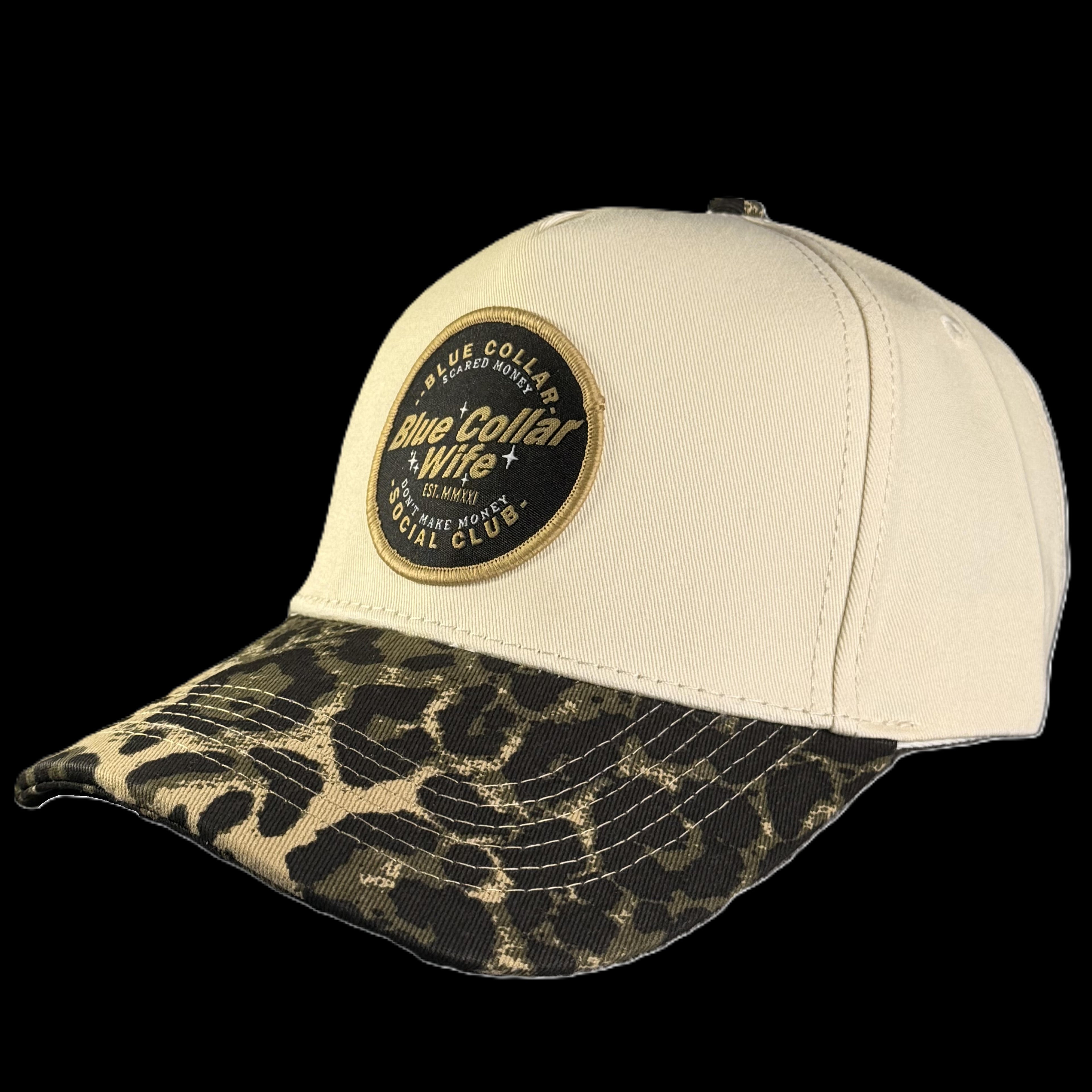 Blue Collar Wife Leopard Hat