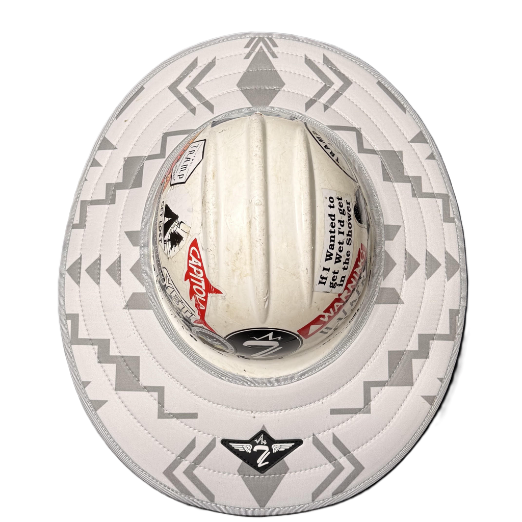 White Pendleton Dual Hard Hat Sun Shade