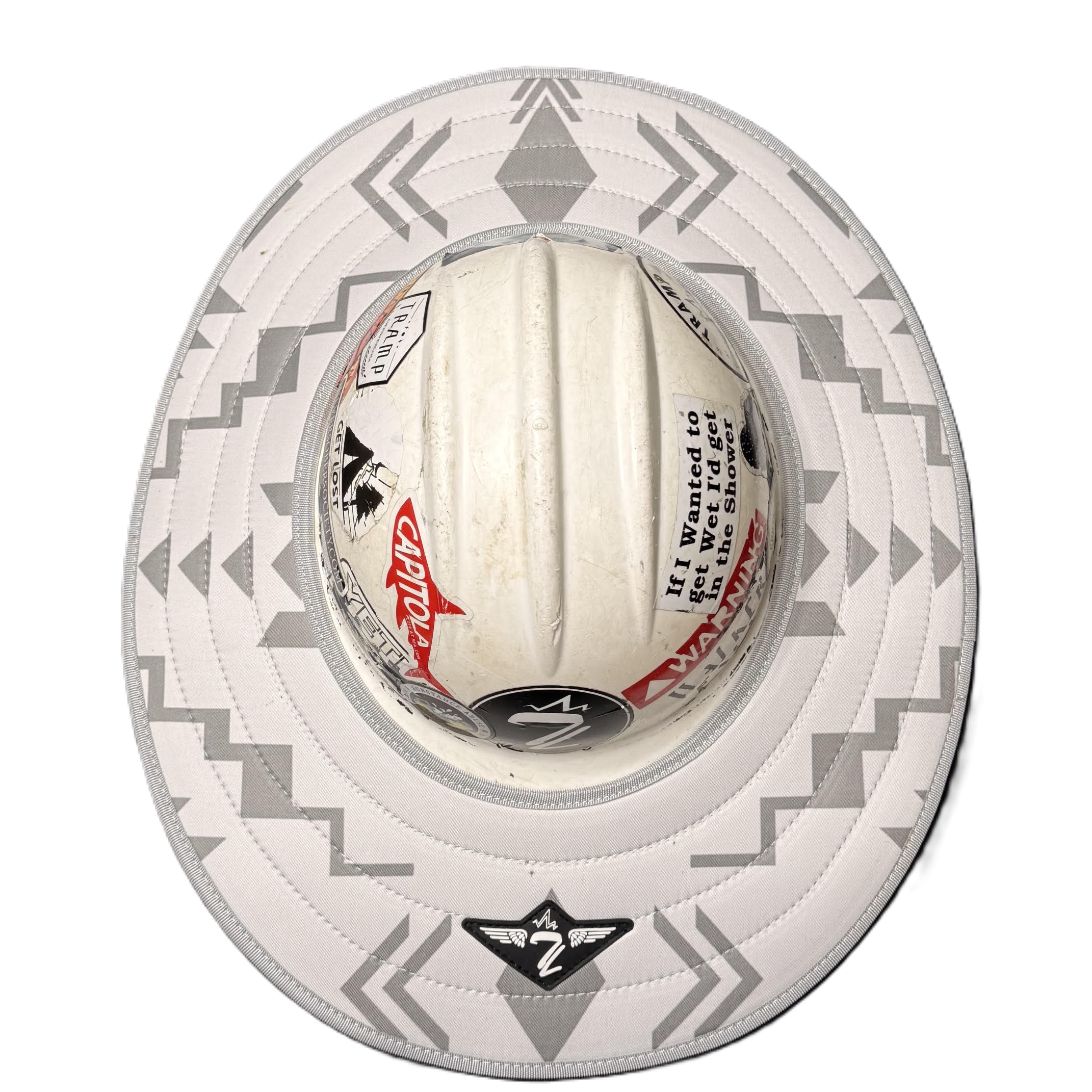 White Pendleton Dual Hard Hat Sun Shade