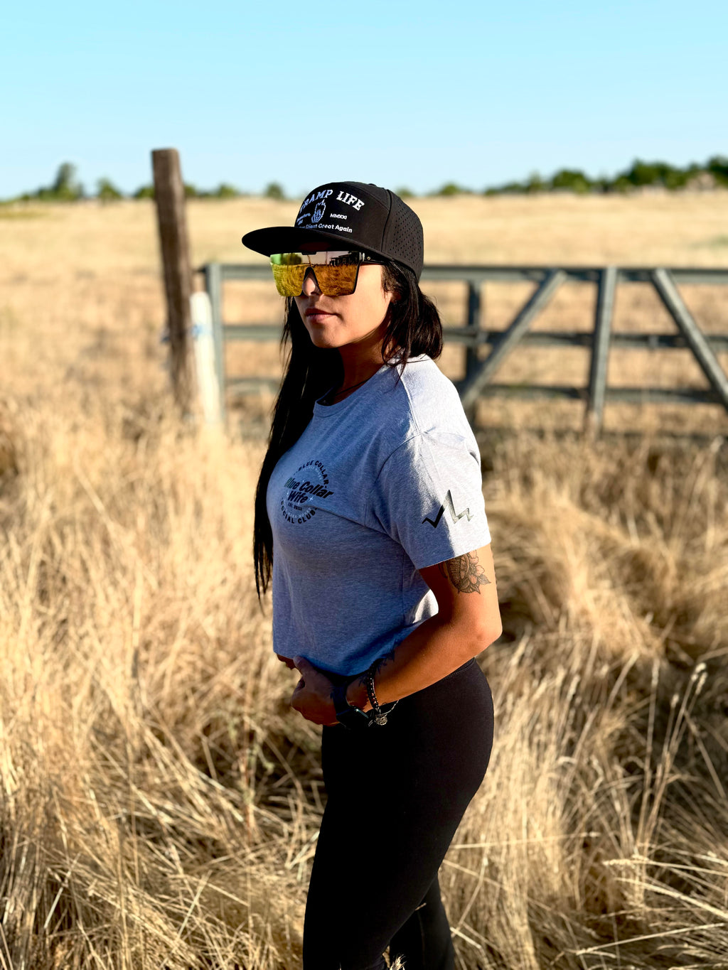 Blue Collar Wife Social Club Women's Crop Top