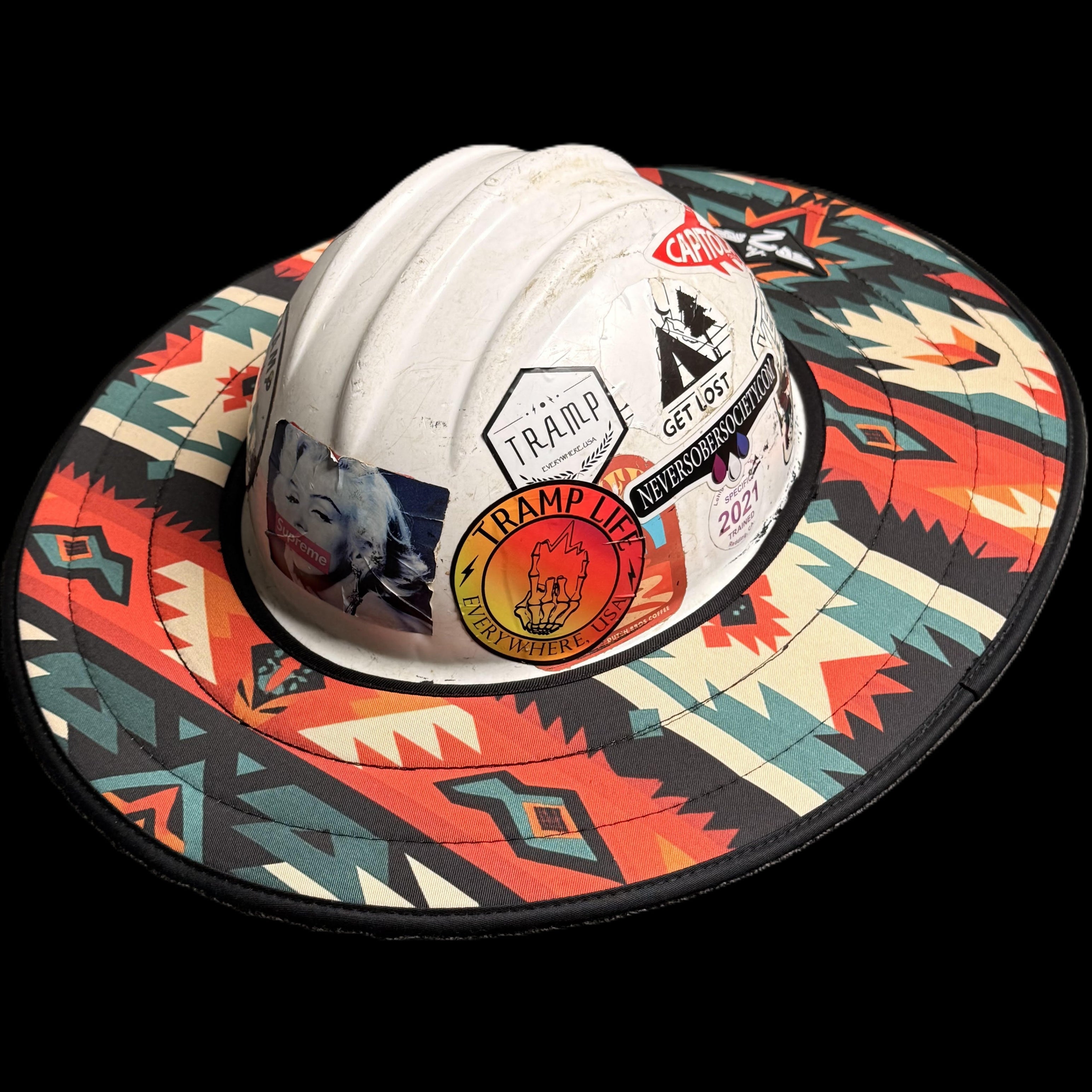 the red pendleton 2 hard hat sunshade from tramp life industries. 