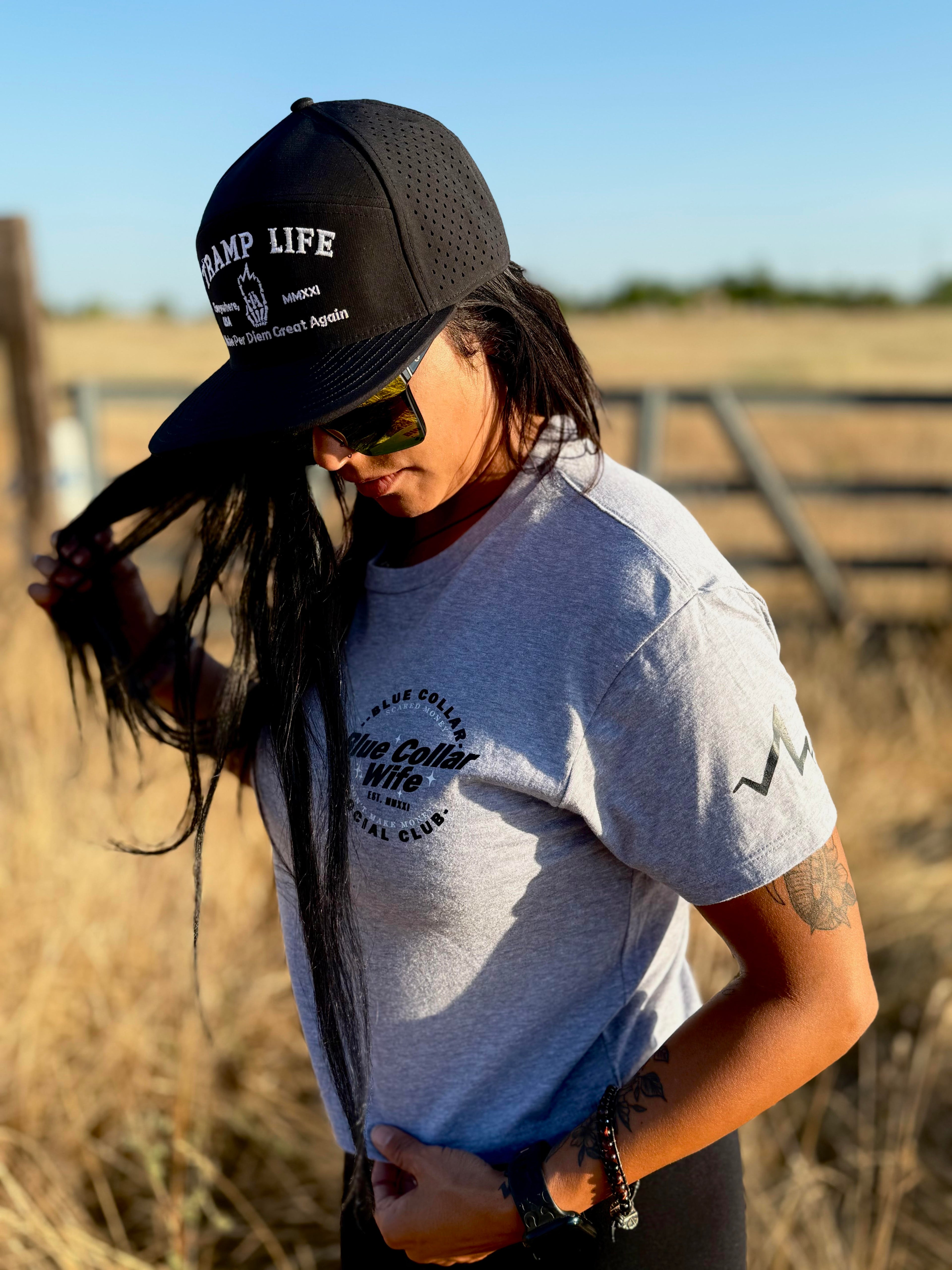 Blue Collar Wife Social Club Women's Crop Top