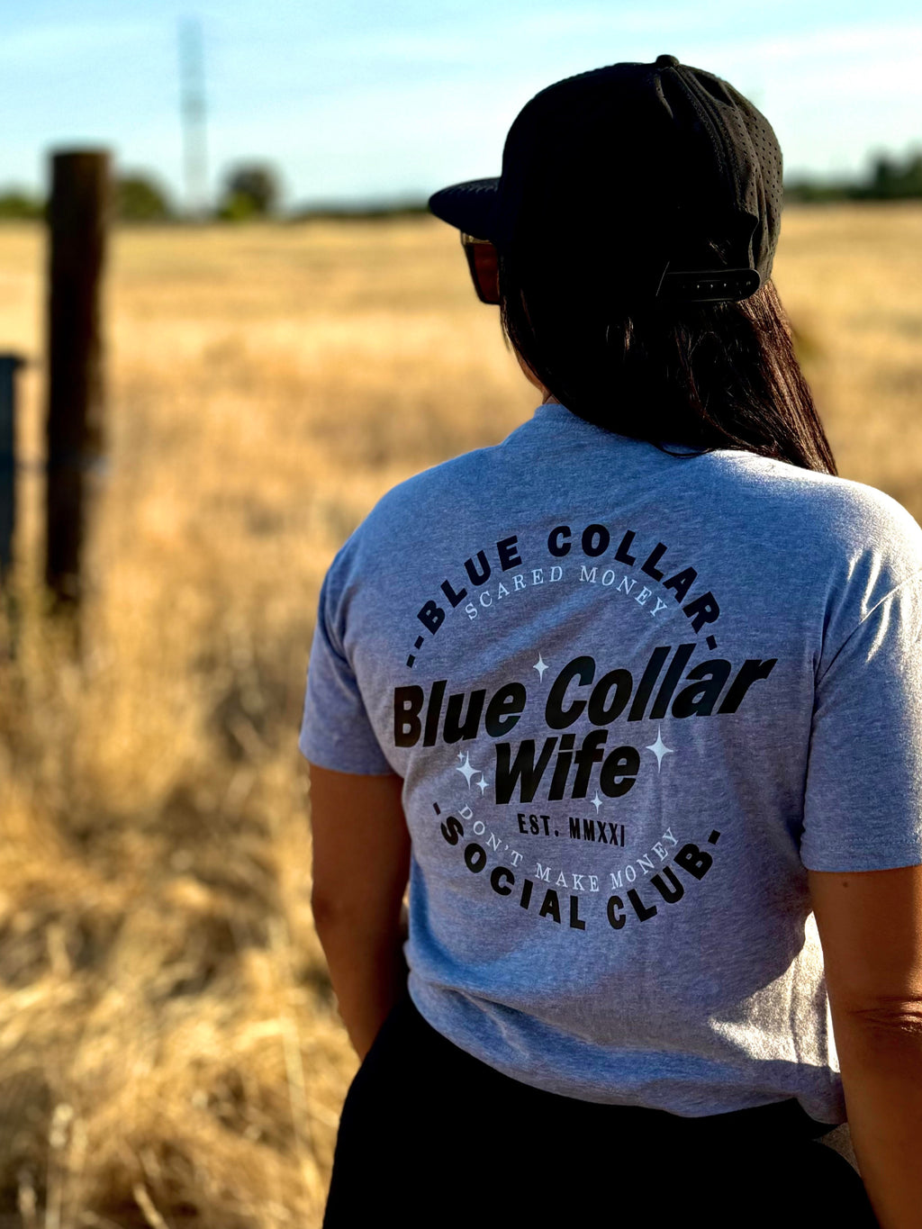 Blue Collar Wife Social Club Women's Crop Top