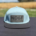 ND6F Water Resistant Flat Bill Hat-TrampLife-Stone Blue/Black-TrampLife No Degree Six Figures